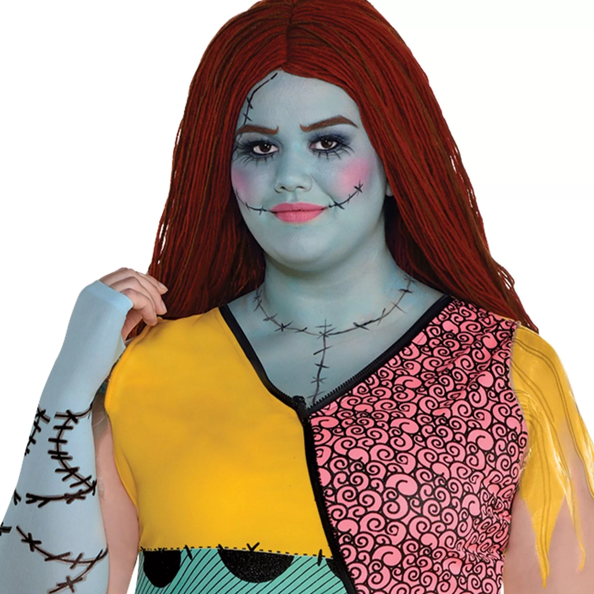 Women Party City Disney | Adult Sally Plus Size Deluxe Costume - Disney The Nightmare Before Christmas