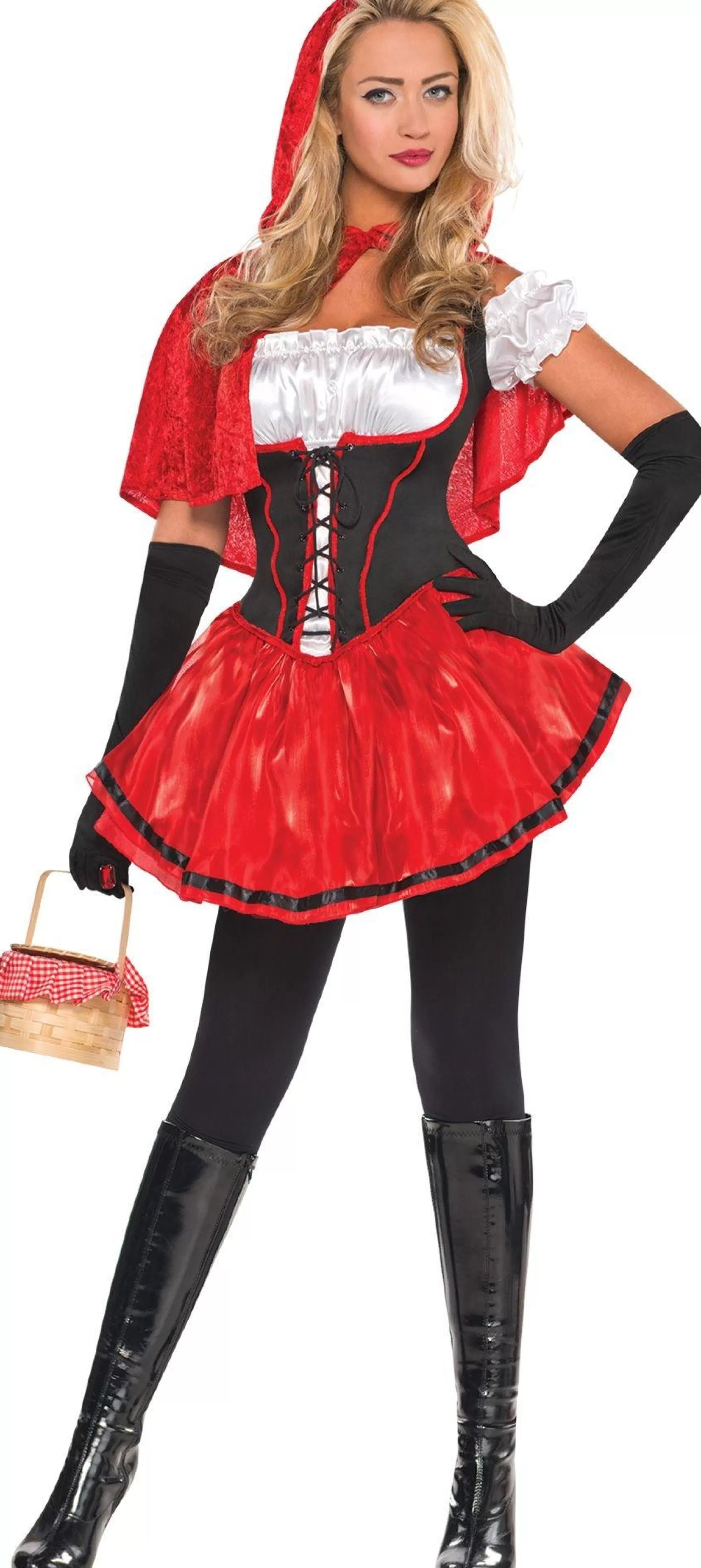 Party City Sexy-Adult Sassy Red Riding Hood Costume