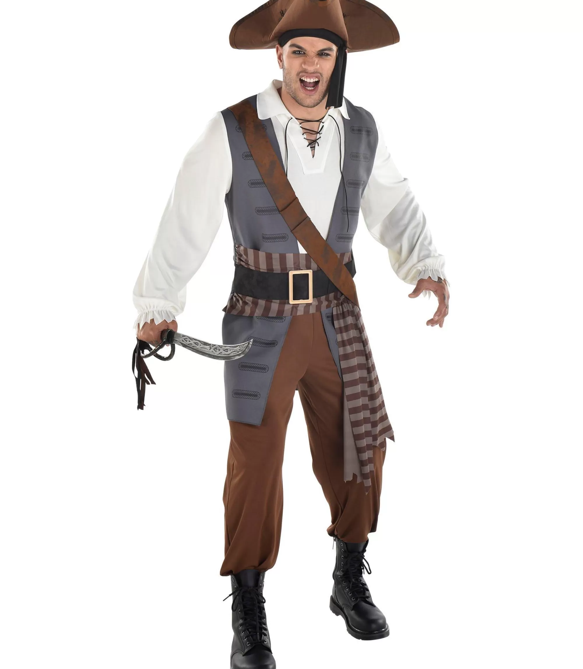 Men Party City Pirate | Adult Shiver Me Timbers Pirate Costume