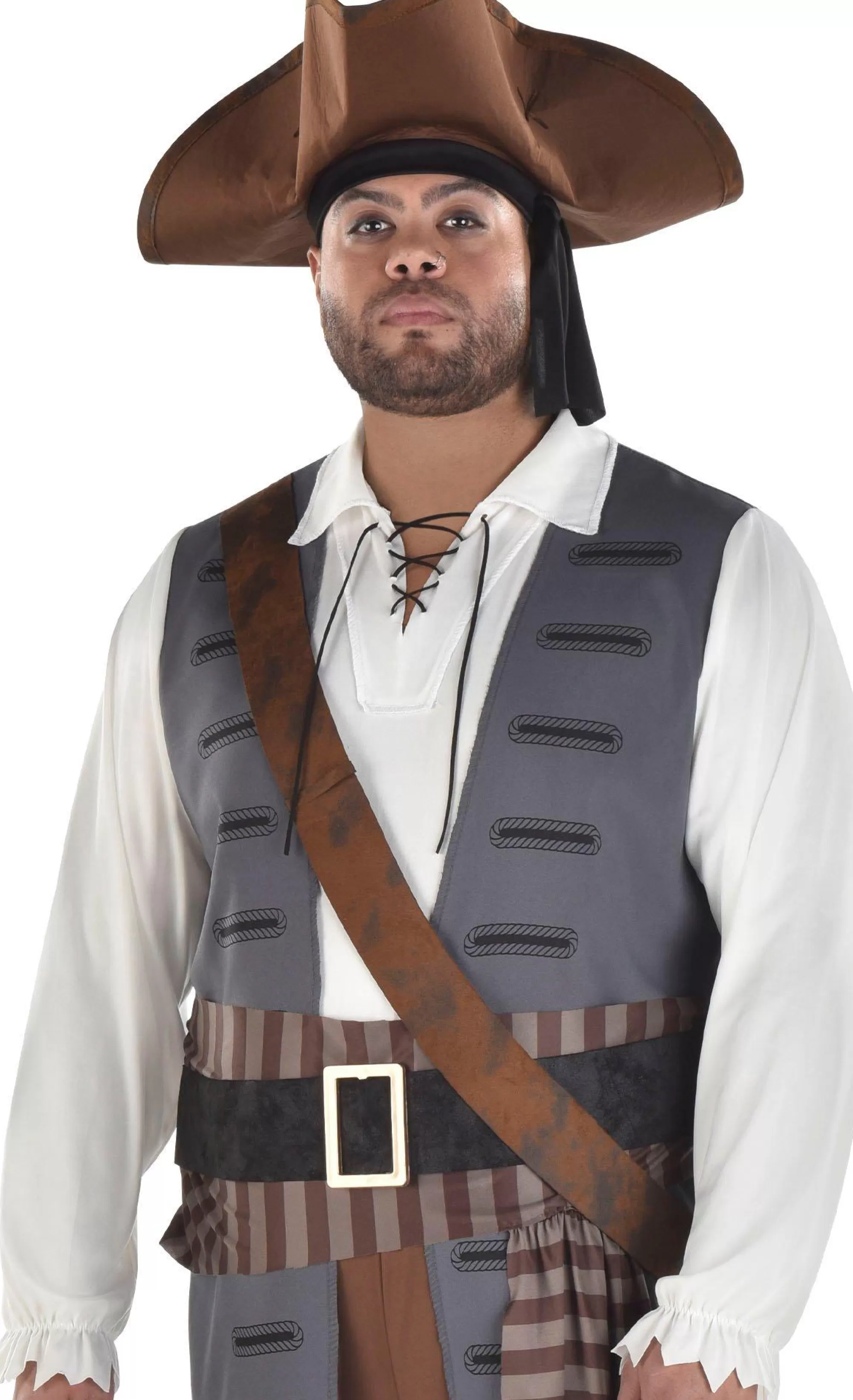 Party City Pirate-Adult Shiver Me Timbers Pirate Plus Size Costume