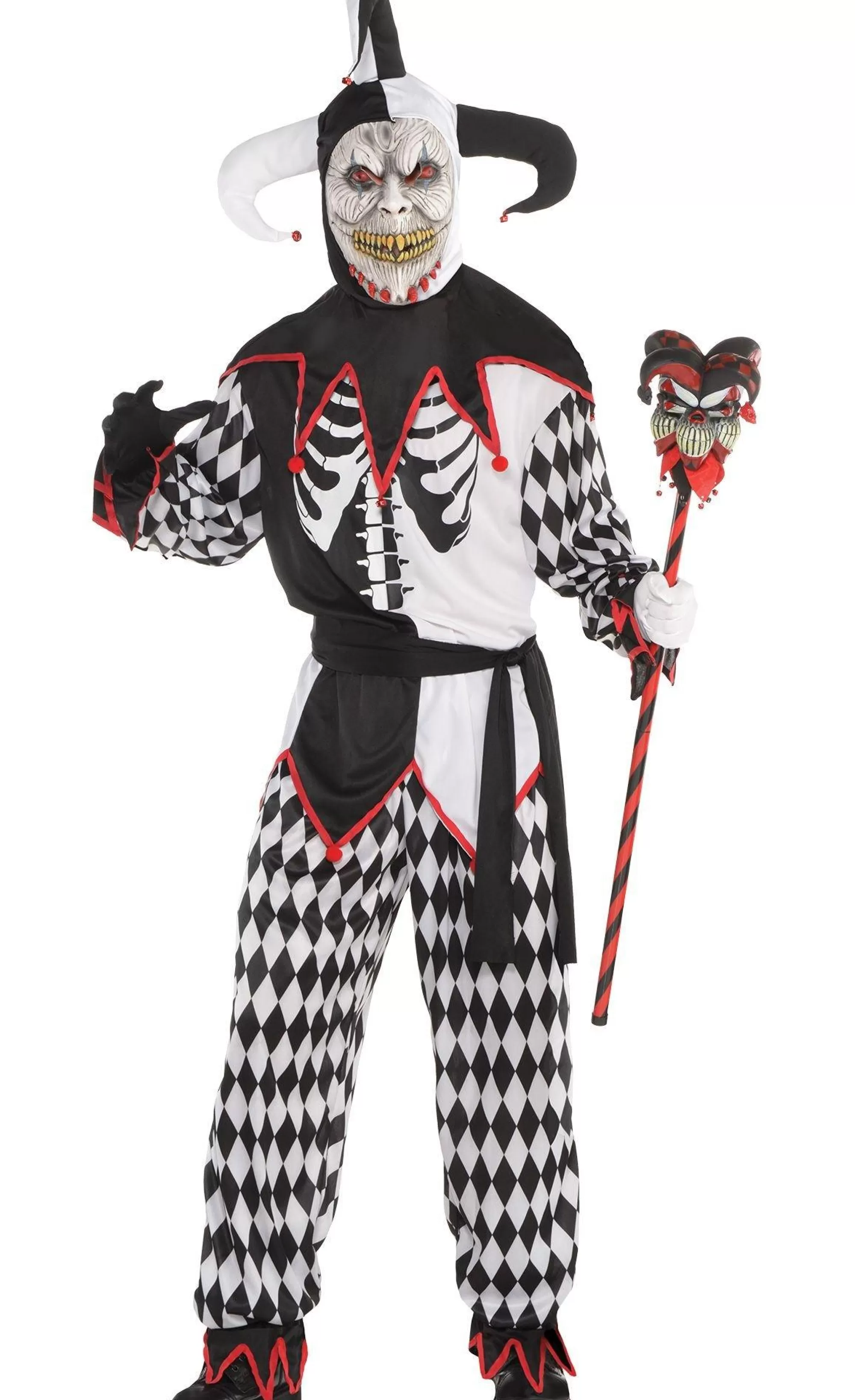 Party City Scary-Adult Sinister Jester Costume