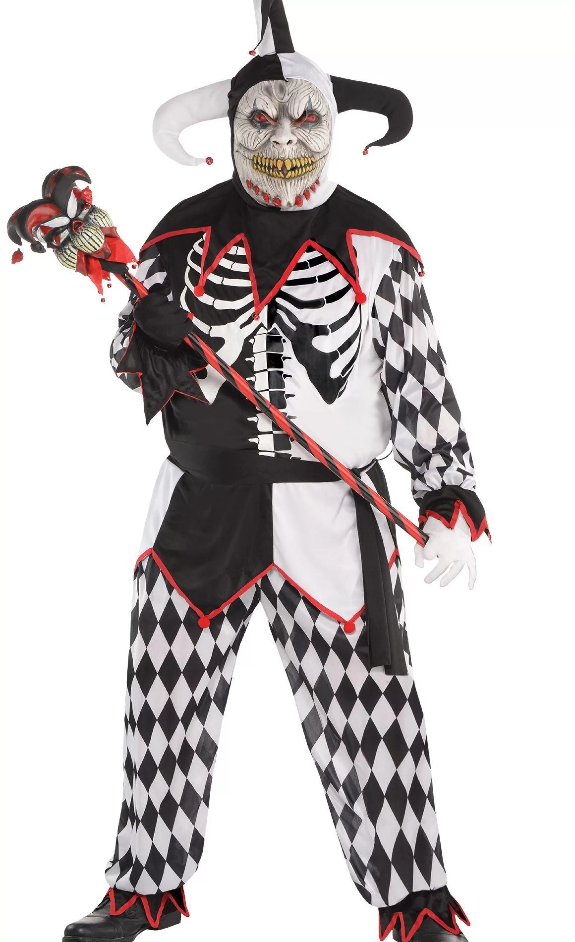 Party City Plus Size Costumes-Adult Sinister Jester Costume Plus Size