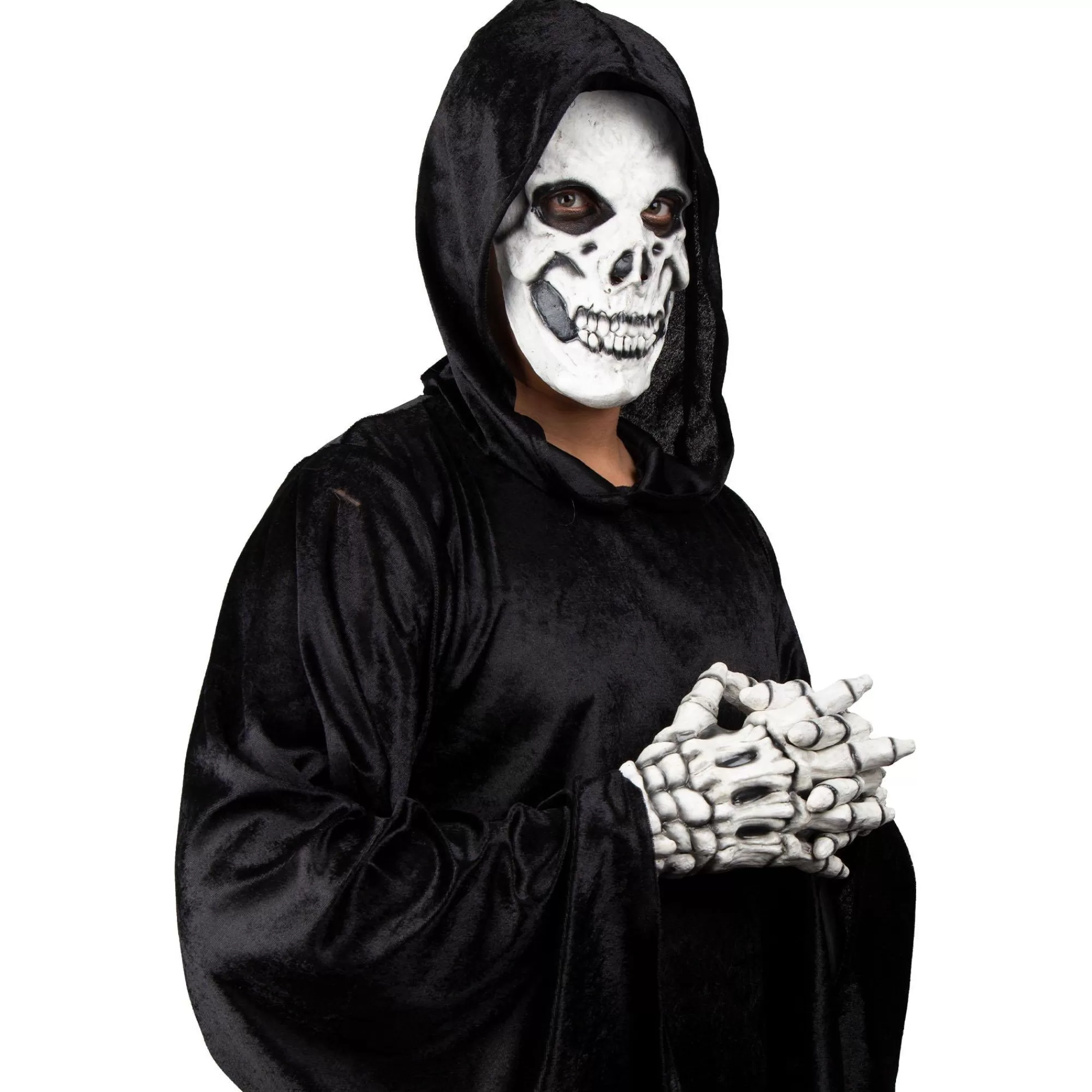 Party City Scary-Adult Skeleton Mask & Gloves Costume Accessory Kit