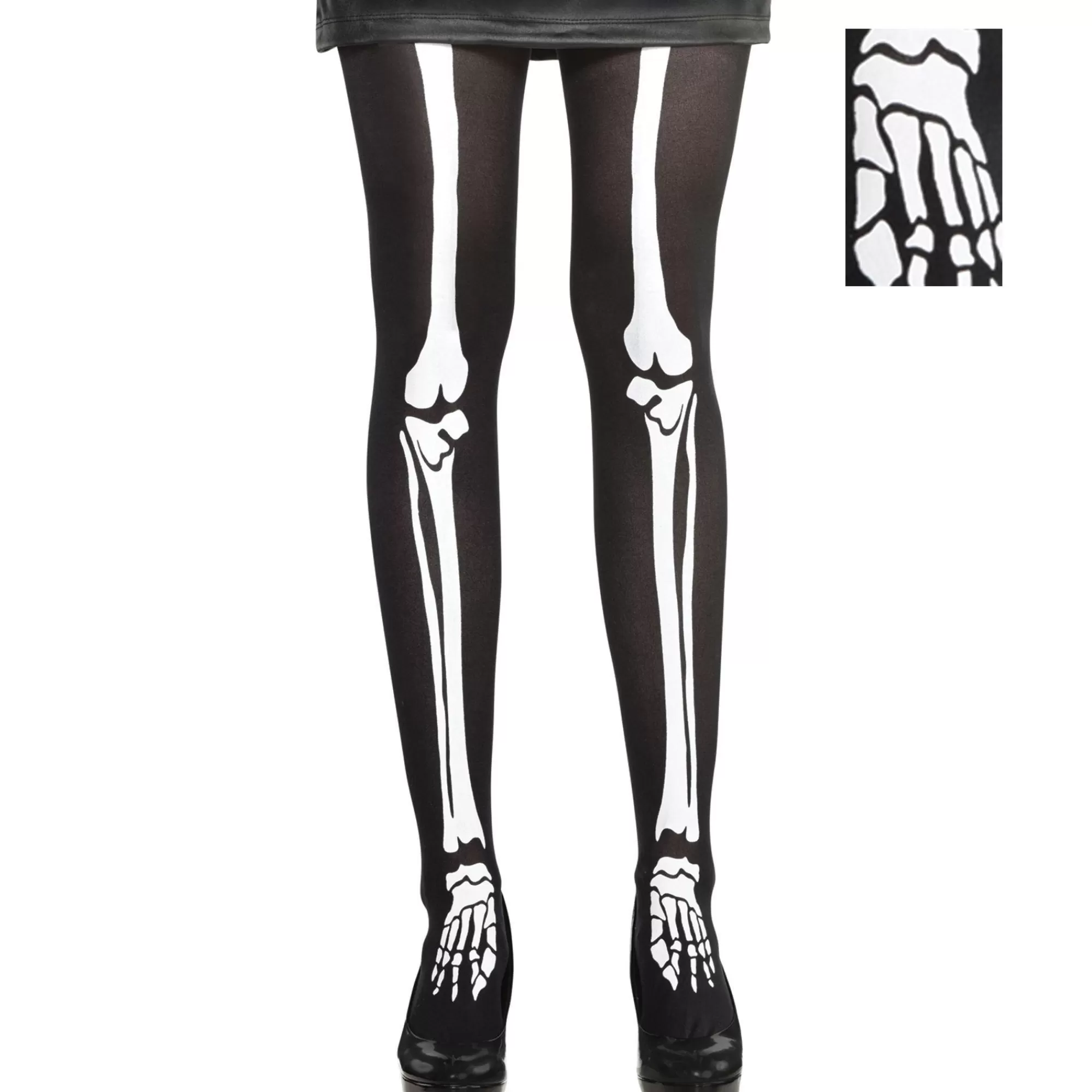 Party City Tights-Adult Skeleton Tights