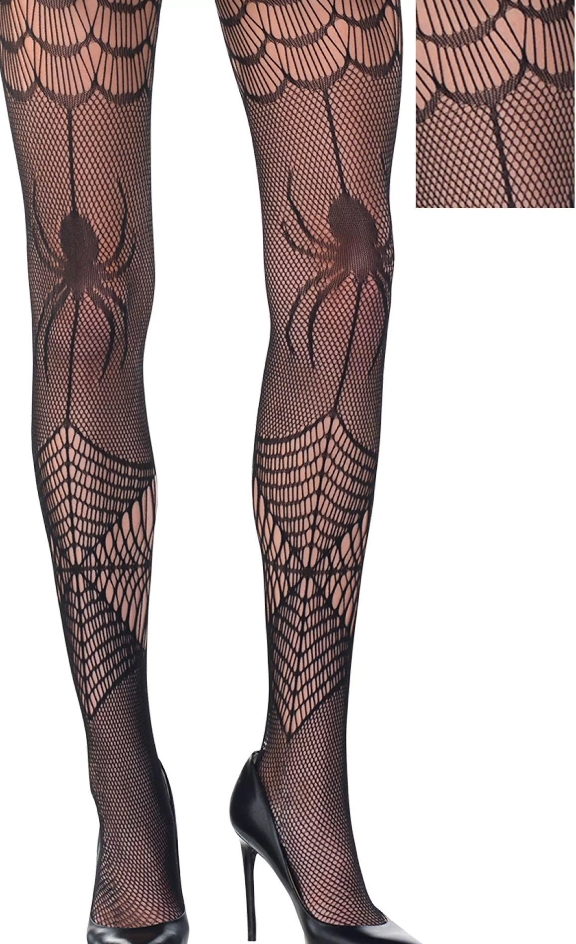 Party City Tights-Adult Spiders And Webs Fishnet Pantyhose