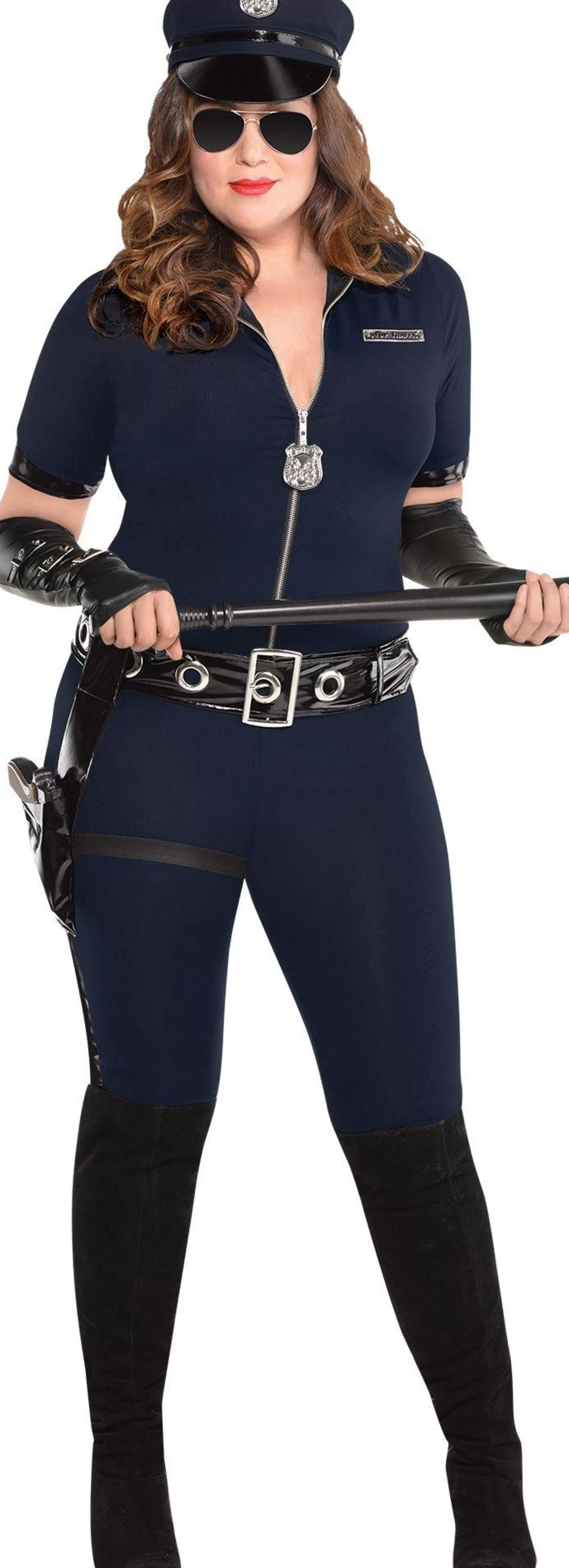 Party City Sexy-Adult Stop Traffic Sexy Cop Costume - Plus Size