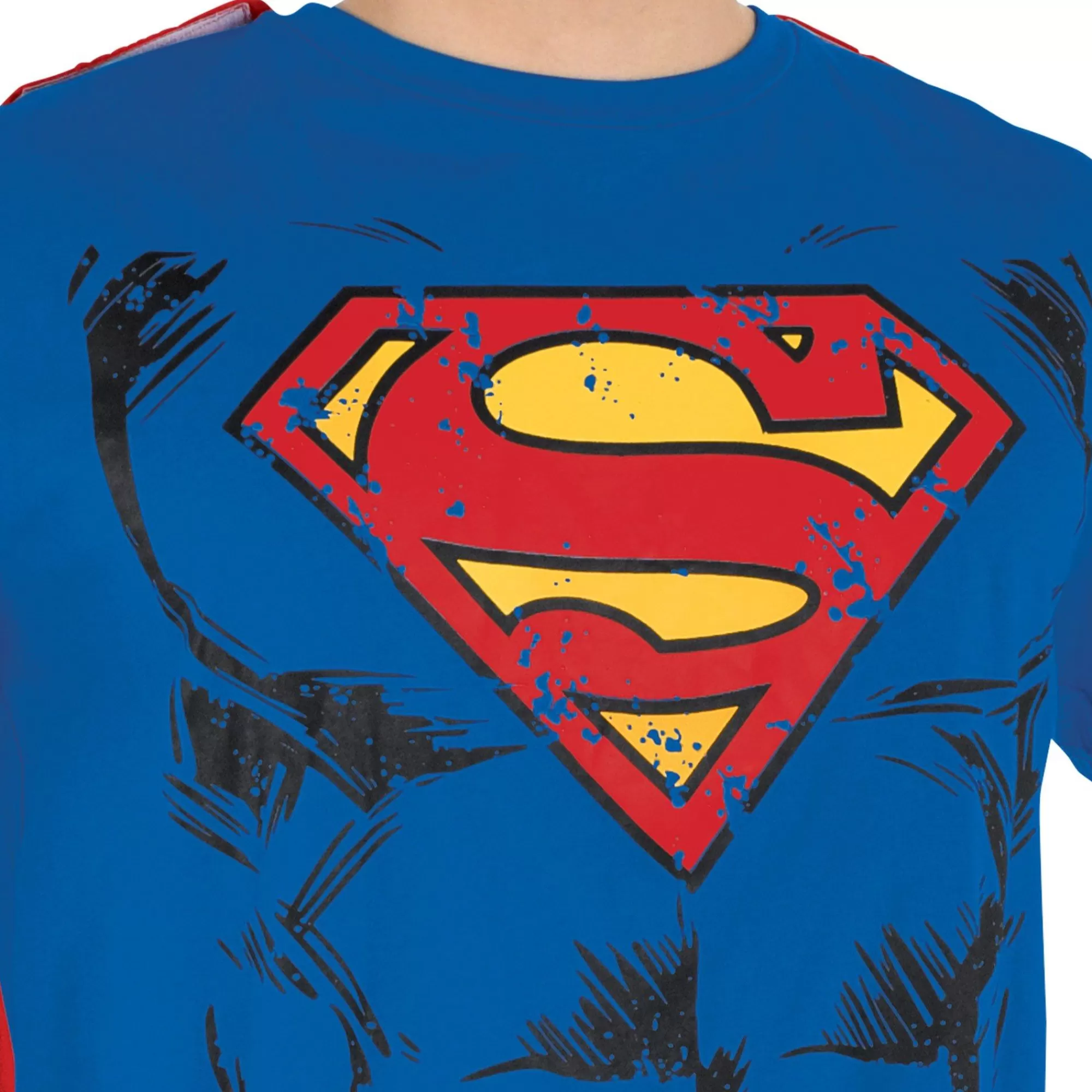 Party City Superhero-Adult Superman Costume Shirt With Cape - Dc Comics