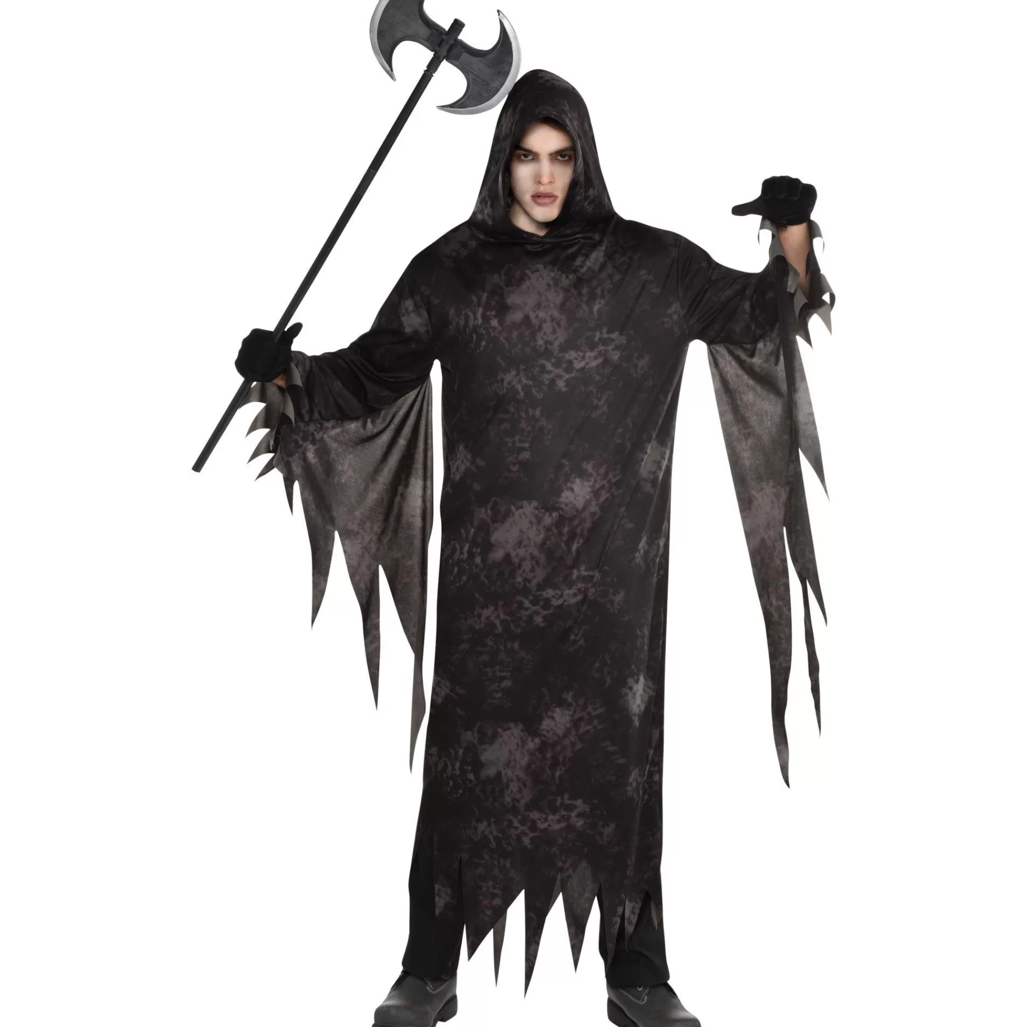 Party City Capes, Robes-Adult Tattered & Hooded Ghoul Robe