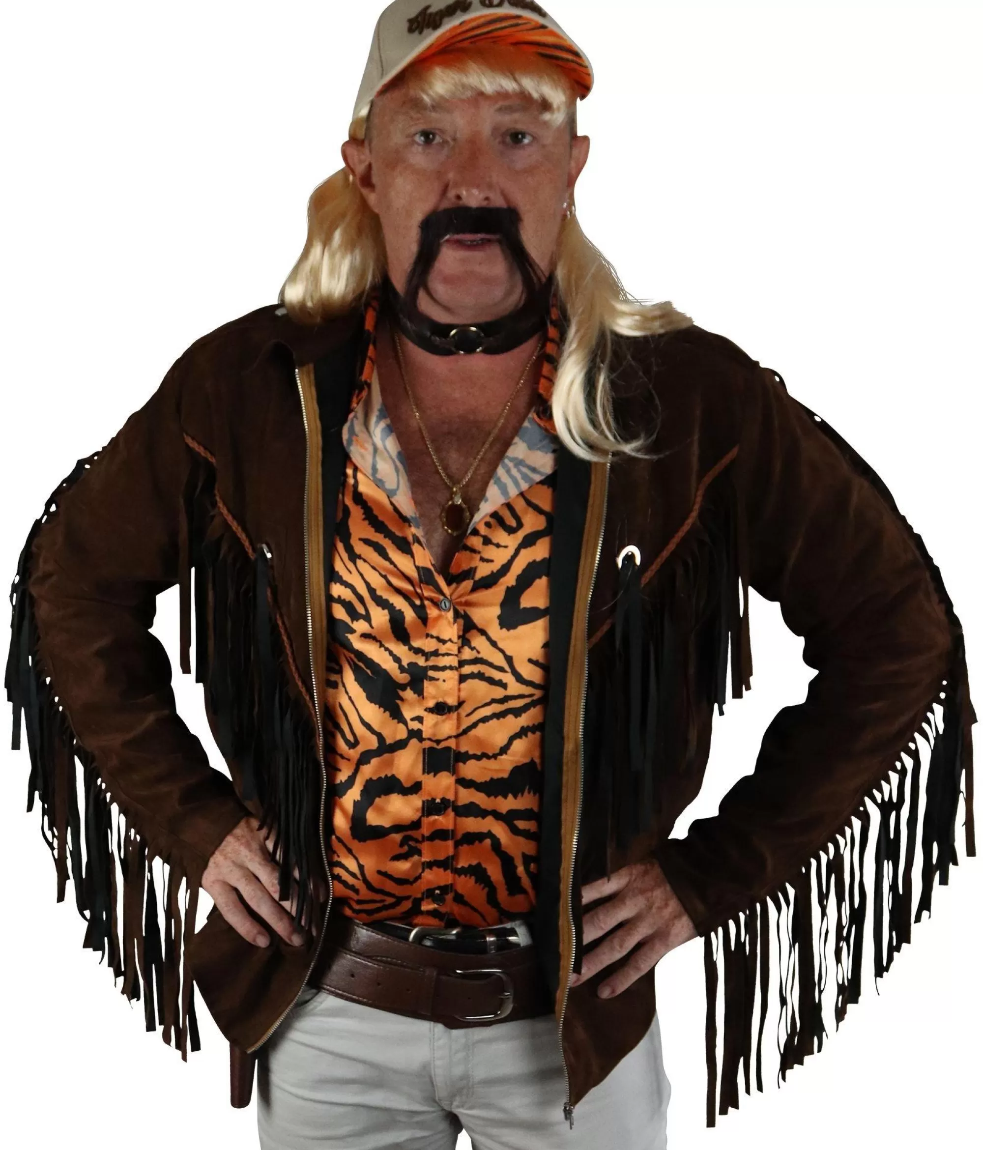 Party City Funny-Adult Tiger Lover Fringe Jacket