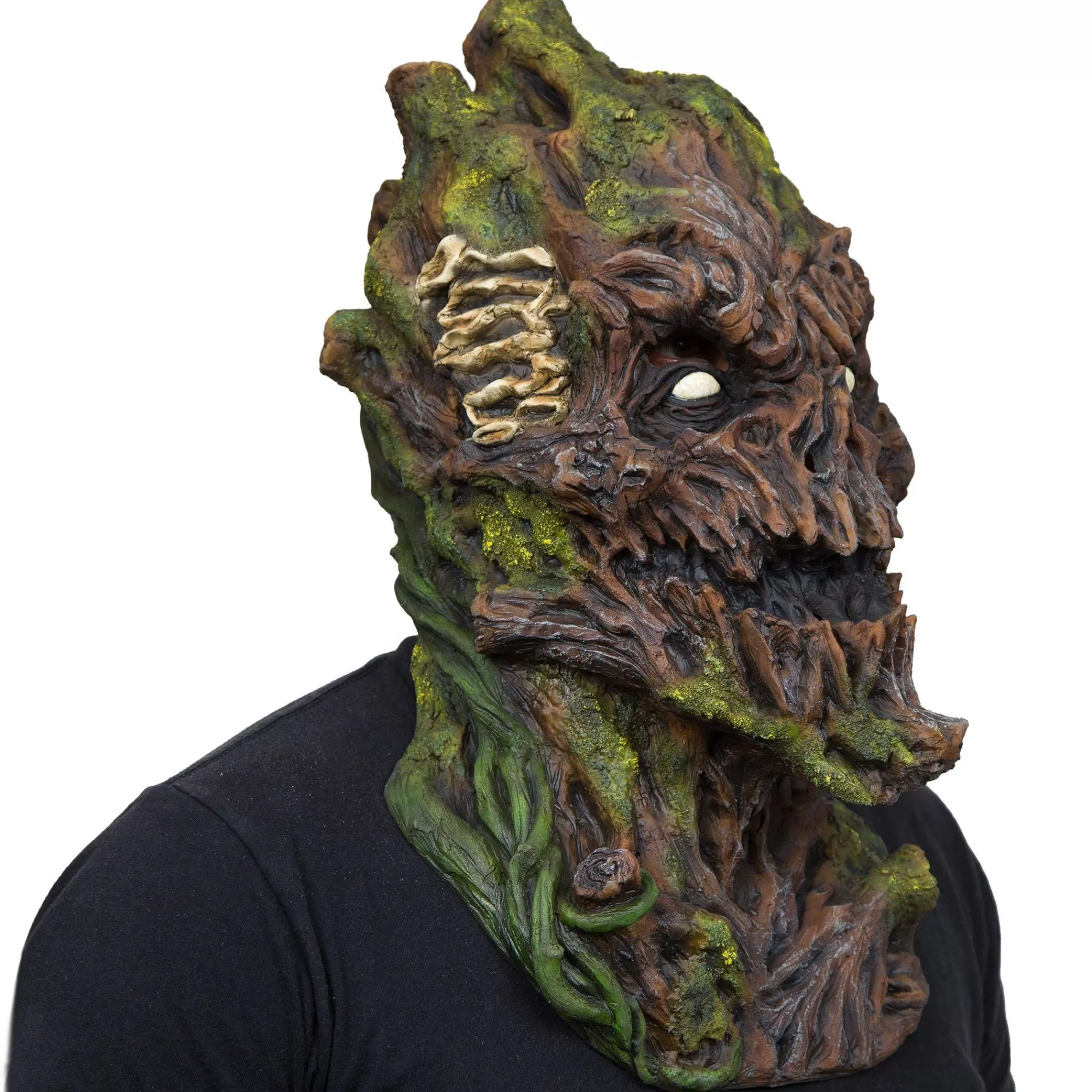 Party City Scary-Adult Wood Monster Latex Mask