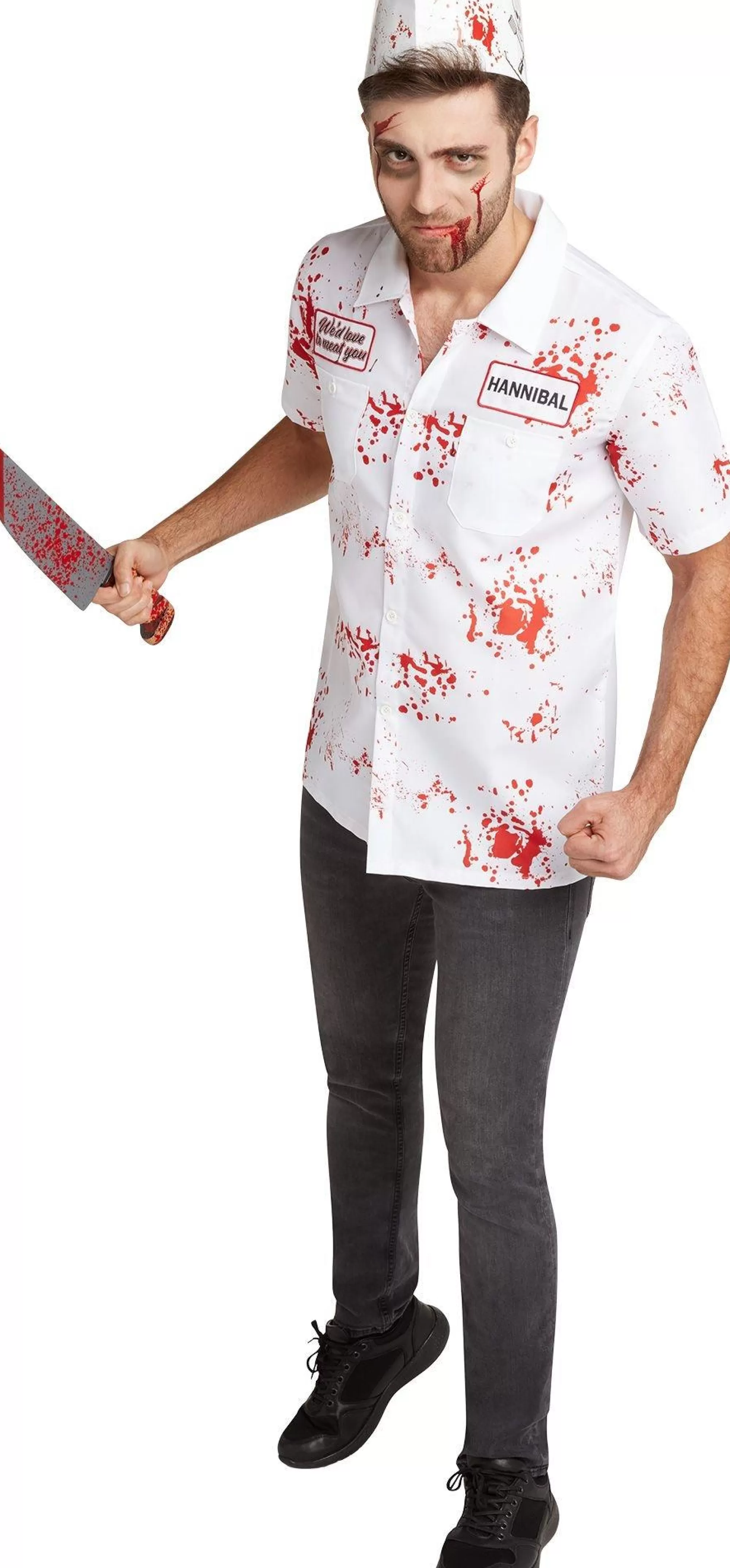 Party City Scary-Adult Zombie Butcher Costume Accessory Kit