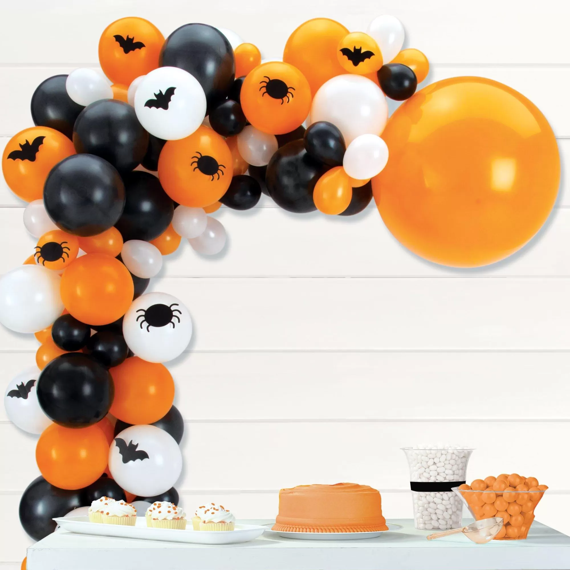 Party City Balloons | Air-Filled Bats & Spiders Halloween Balloon Garland Kit