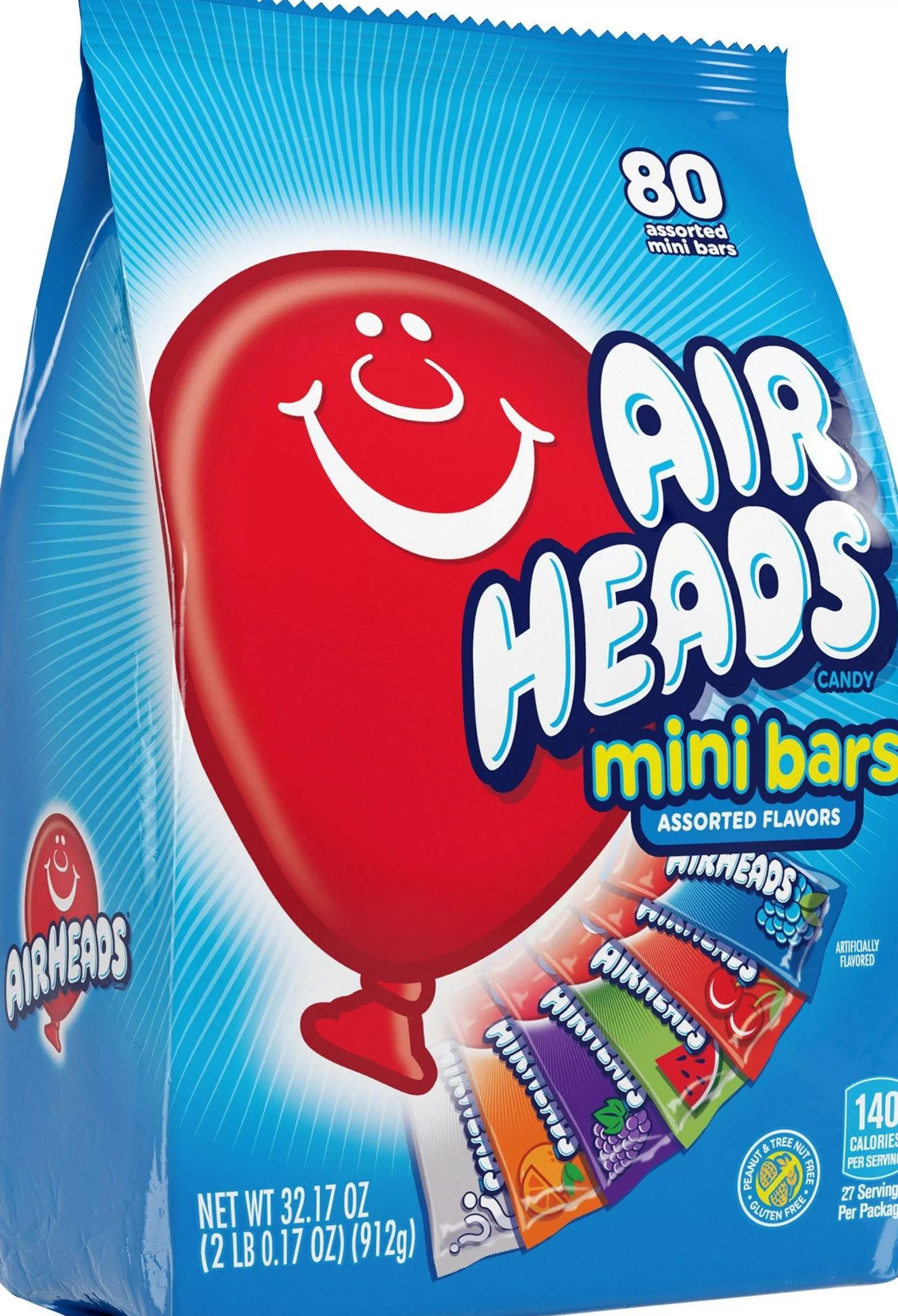 Airheads Bulk Candy- Mini Bars 80Pc