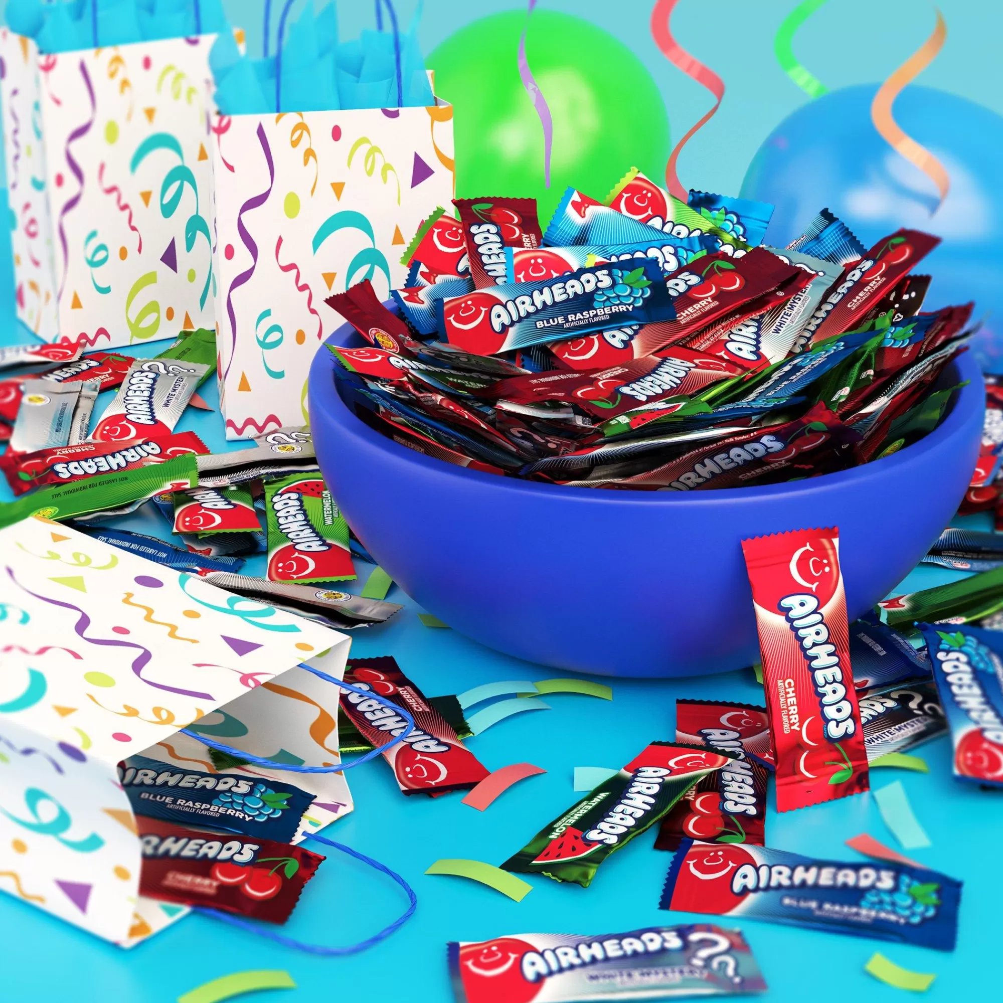 Airheads Bulk Candy- Mini Bars 80Pc