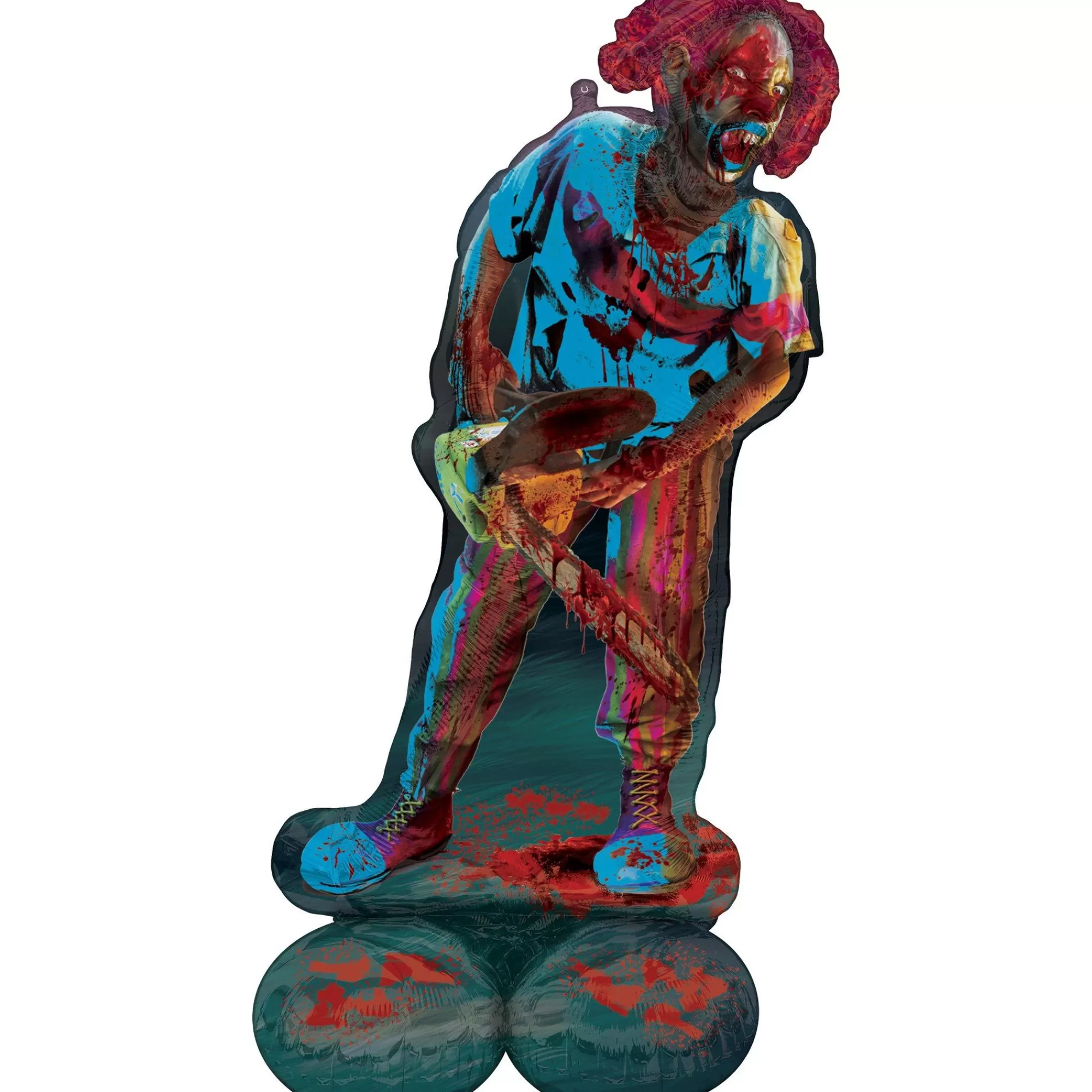 Party City Balloons | Airloonz Creepy Carnival Clown Foil Balloon, 28In X 52In