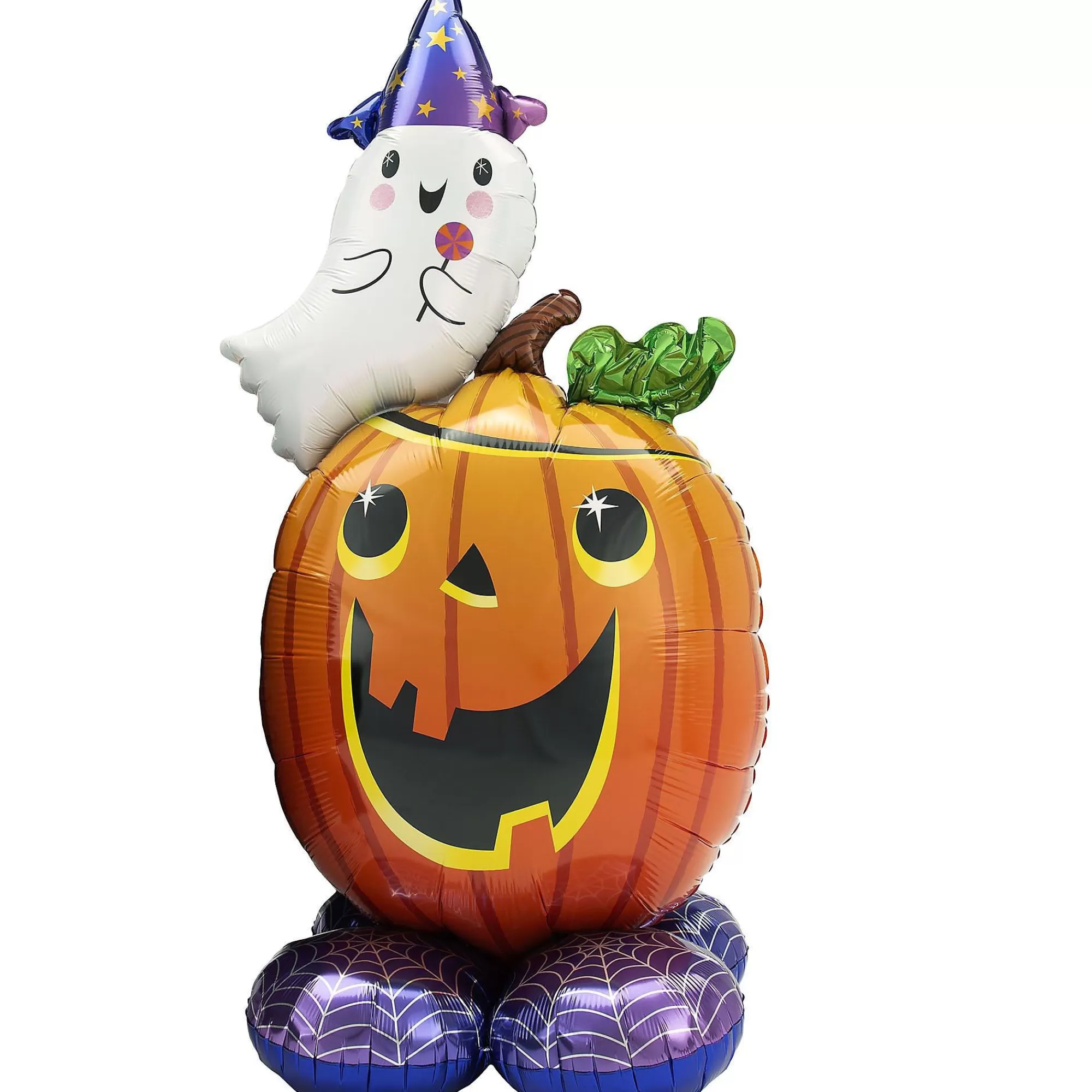 Party City Balloons | Airloonz Jack-O'-Lantern & Ghost Balloon, 56In