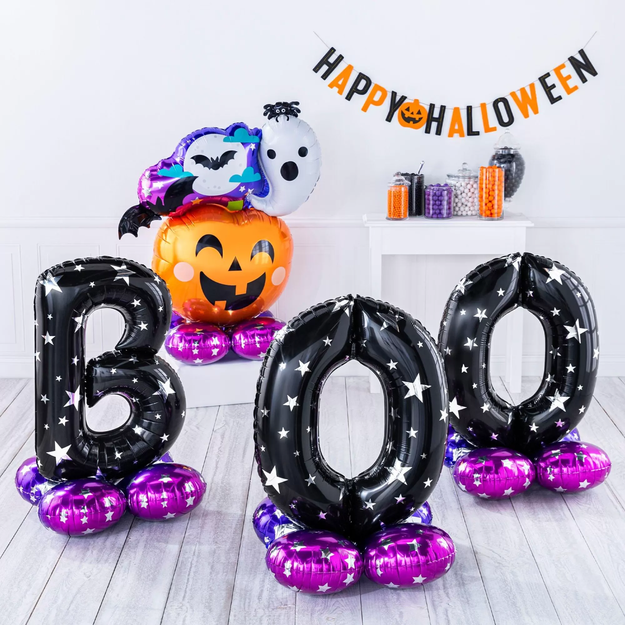 Party City Decorations | Airloonz Spooky Halloween Boo Balloon Set