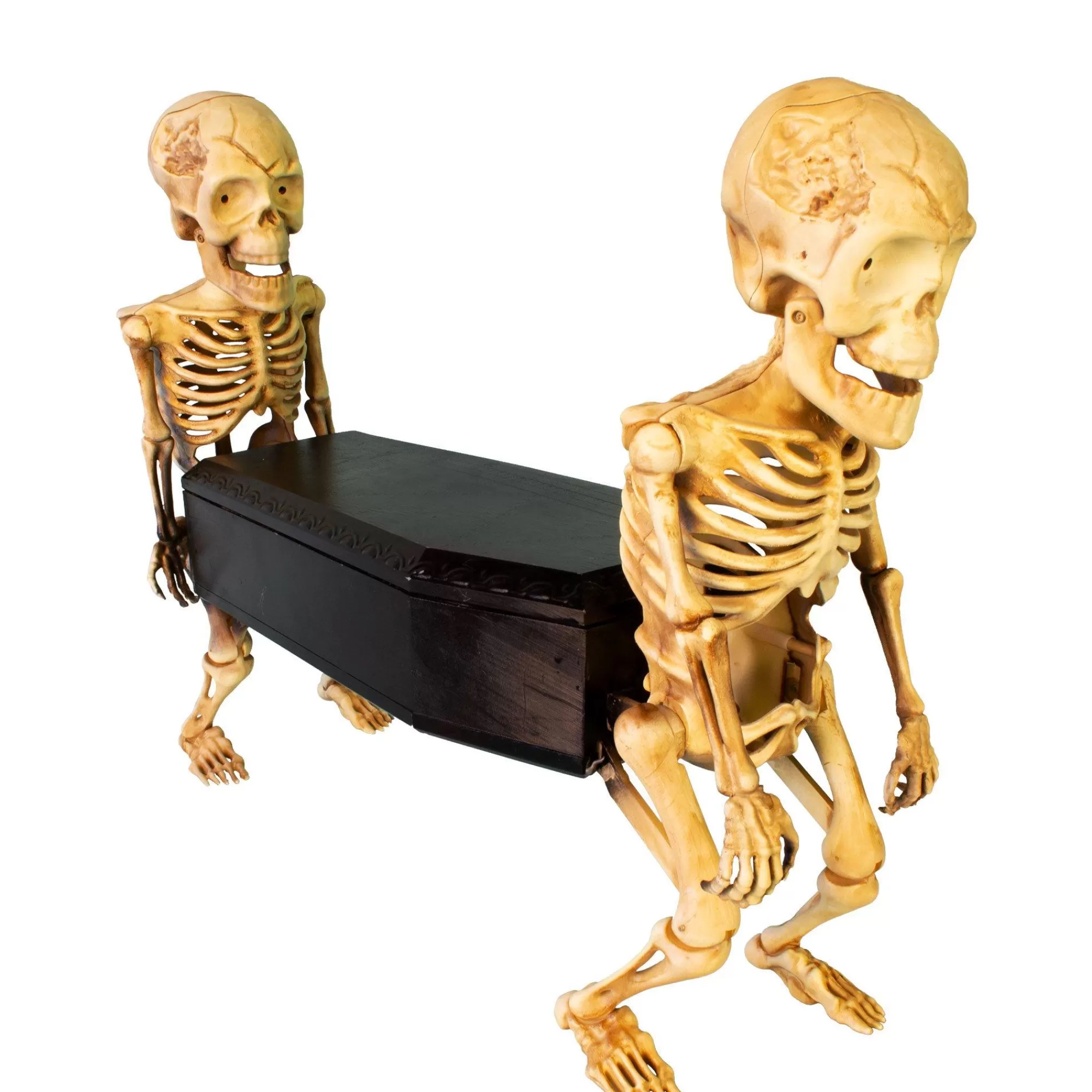 Party City Animatronics | Animatronic Coffin-Carrying Skeletons With Music, 22.5In X 17.3In - Halloween Decoration