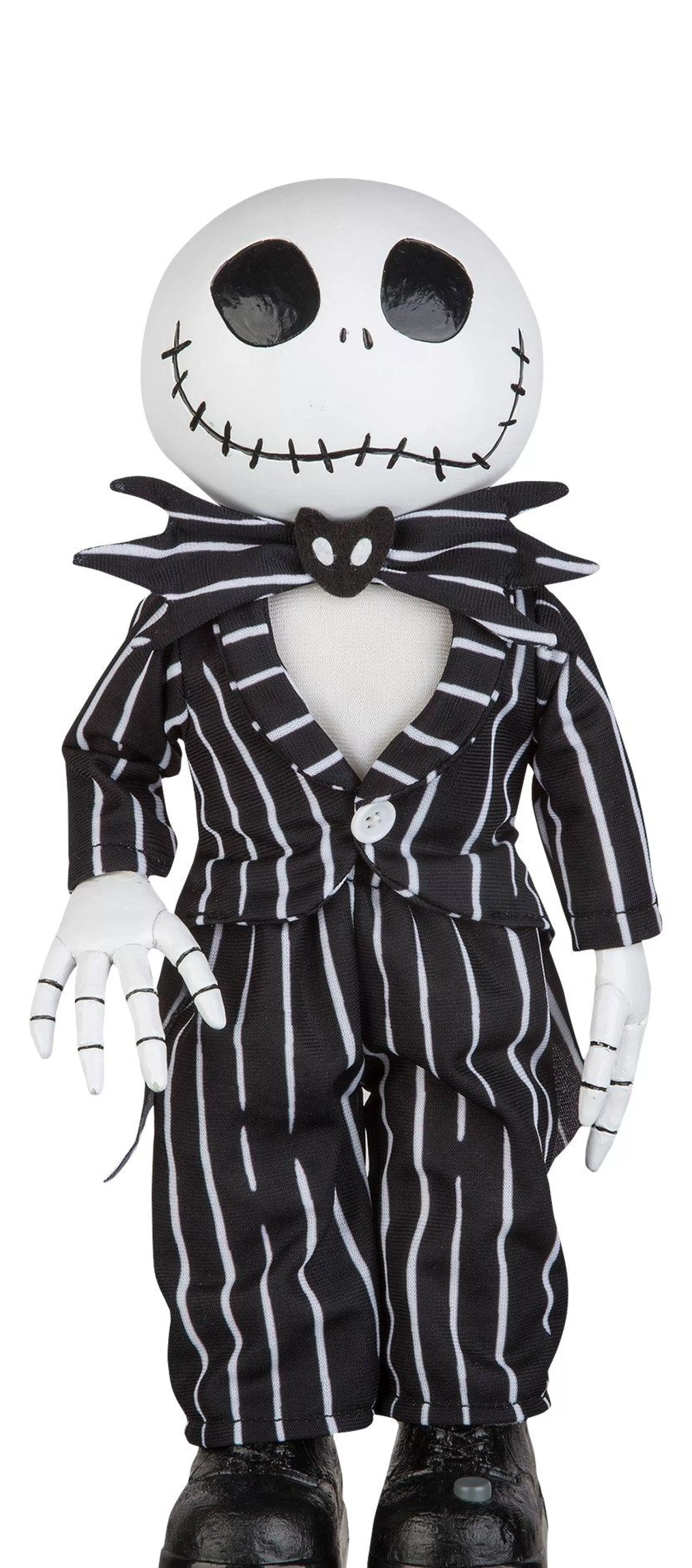 Disney Channel Animatronics | Animatronic Jack Skellington Standing Halloween Decoration, 13.4In - The Nightmare Before Christmas
