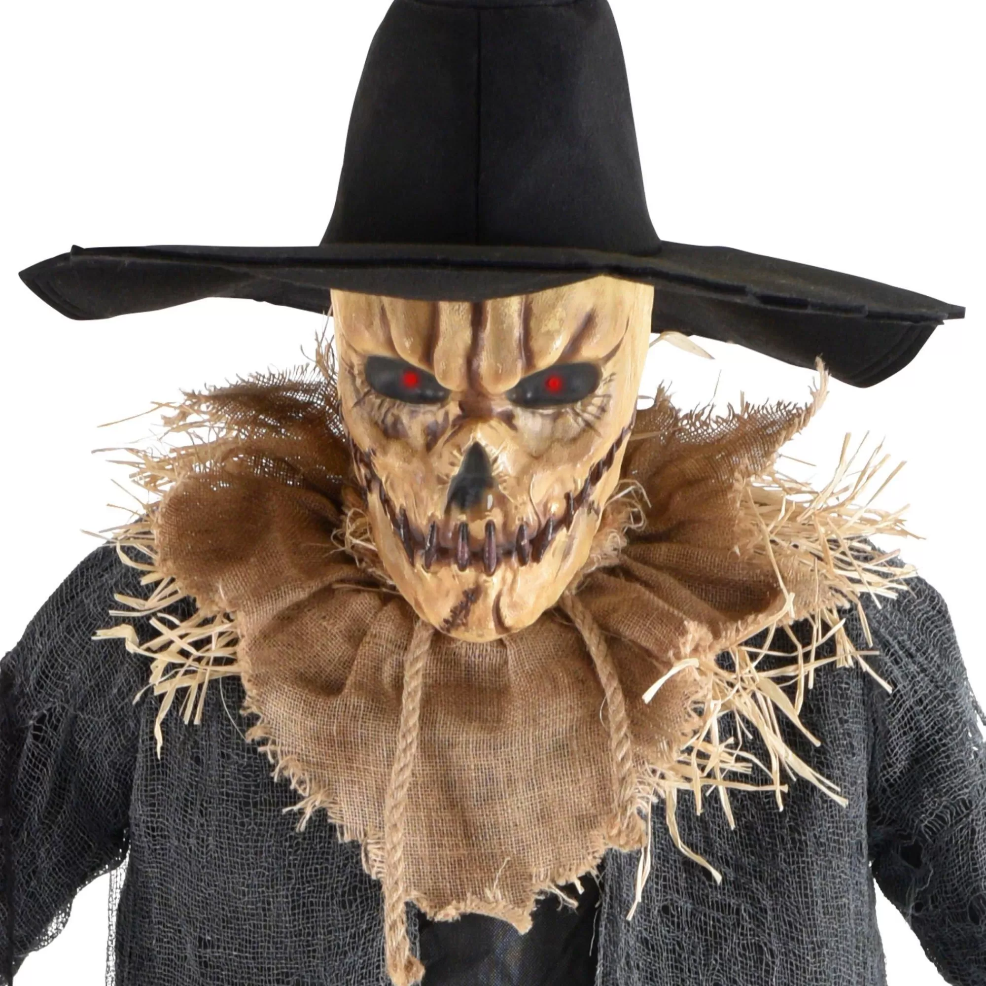 Party City Animatronics | Animatronic Light-Up Talking Dropdown Scarecrow Decoration, 8.2Ft