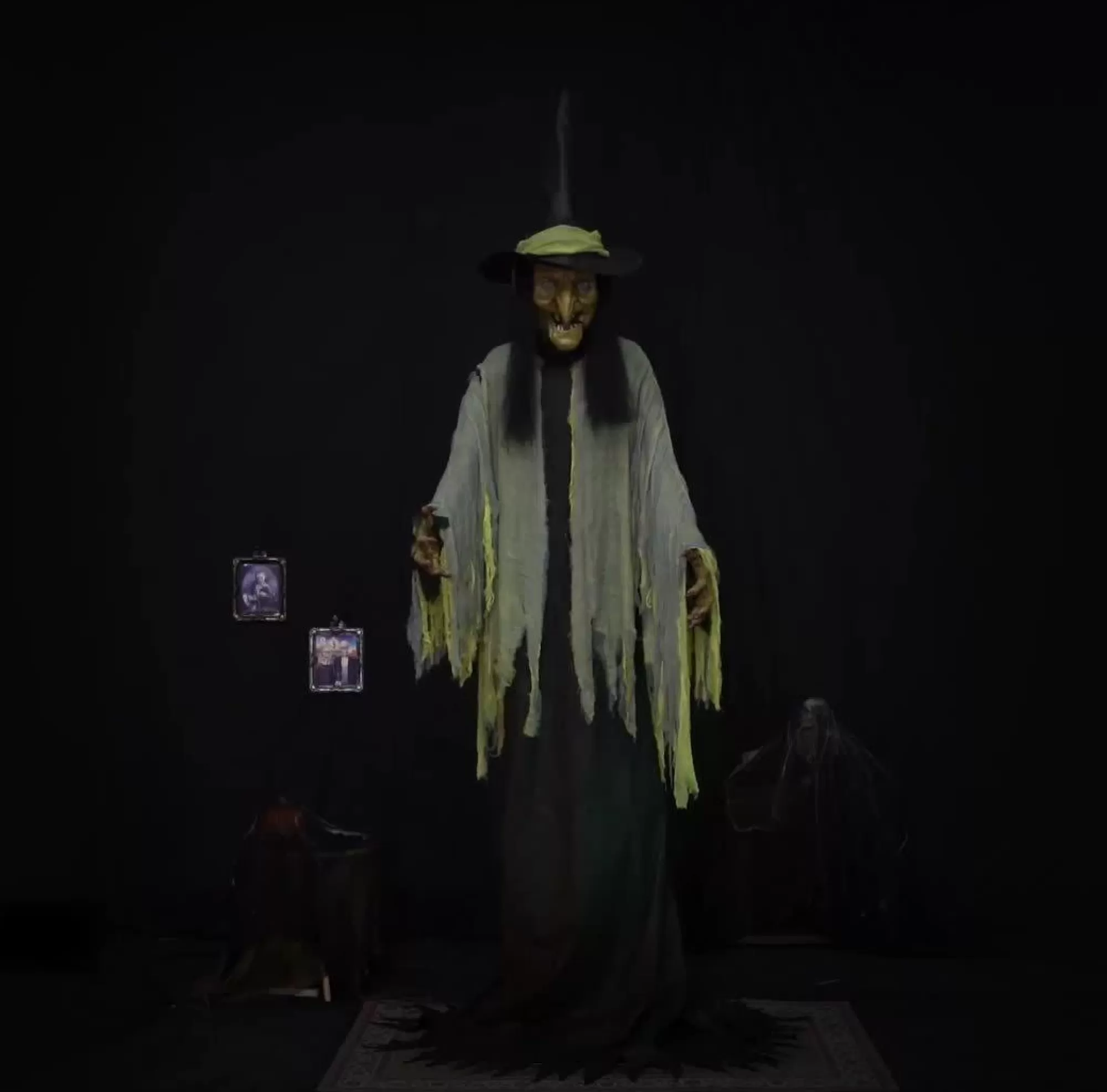 Party City Animatronics | Animatronic Light-Up Talking Towering Witch Halloween Decoration, 10Ft