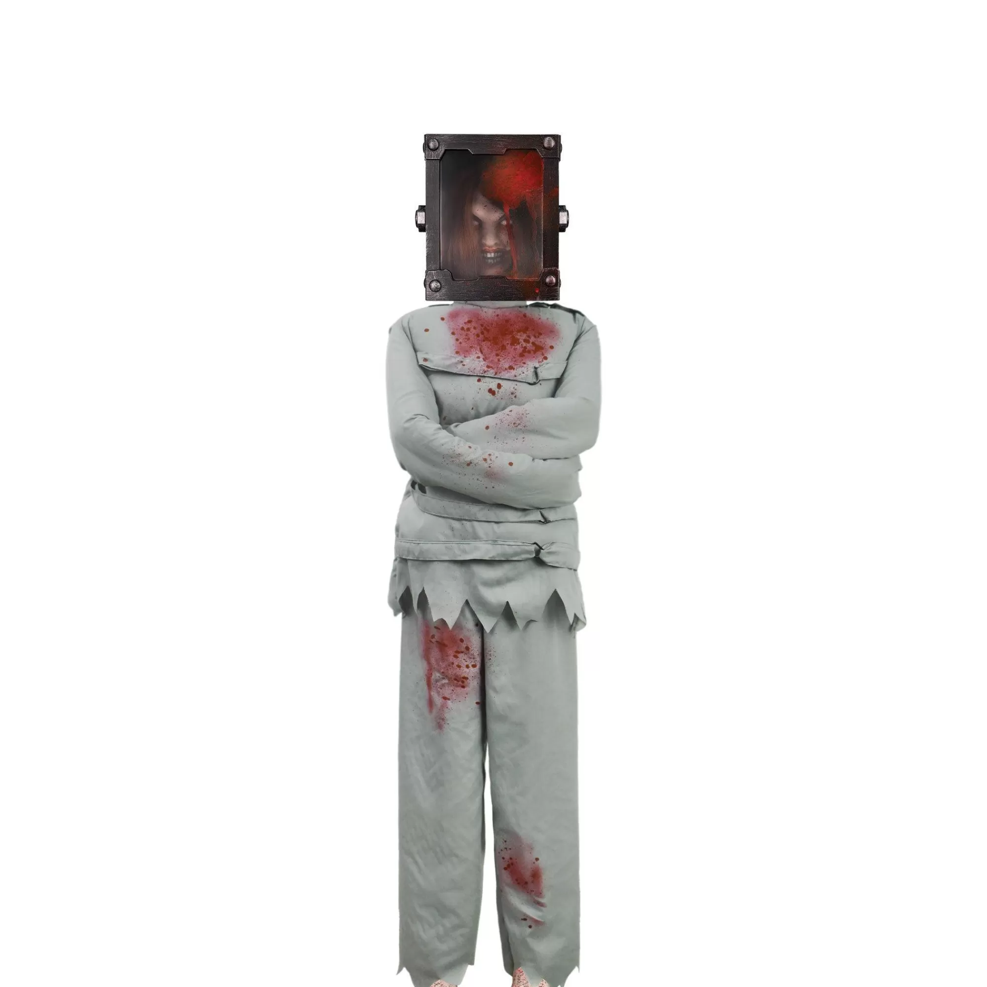 Party City Animatronics | Animatronic Light-Up Torture Box Woman, 6Ft - Halloween Decoration