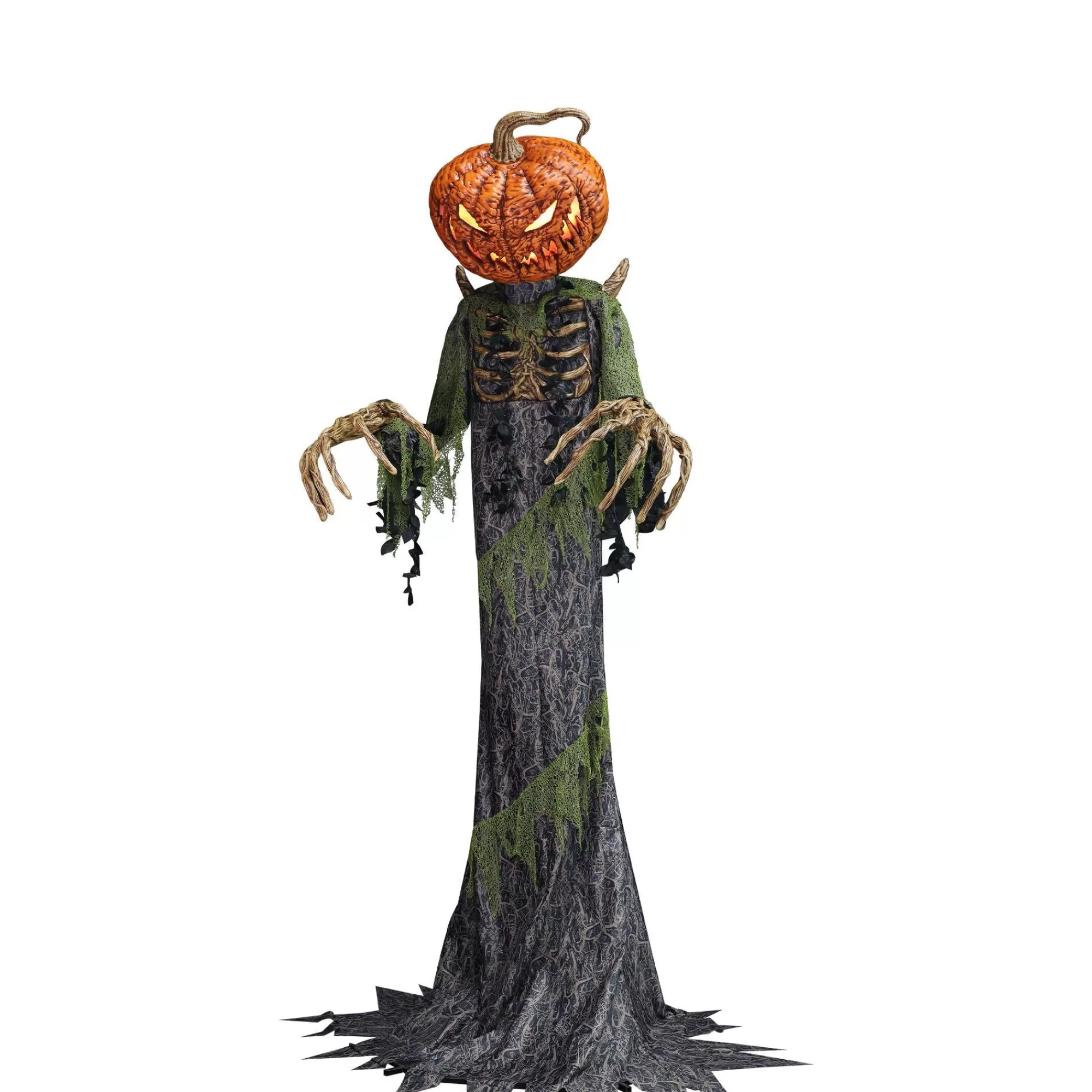 Party City Animatronics | Animatronic Light-Up Towering Pumpkin Creep, 12Ft