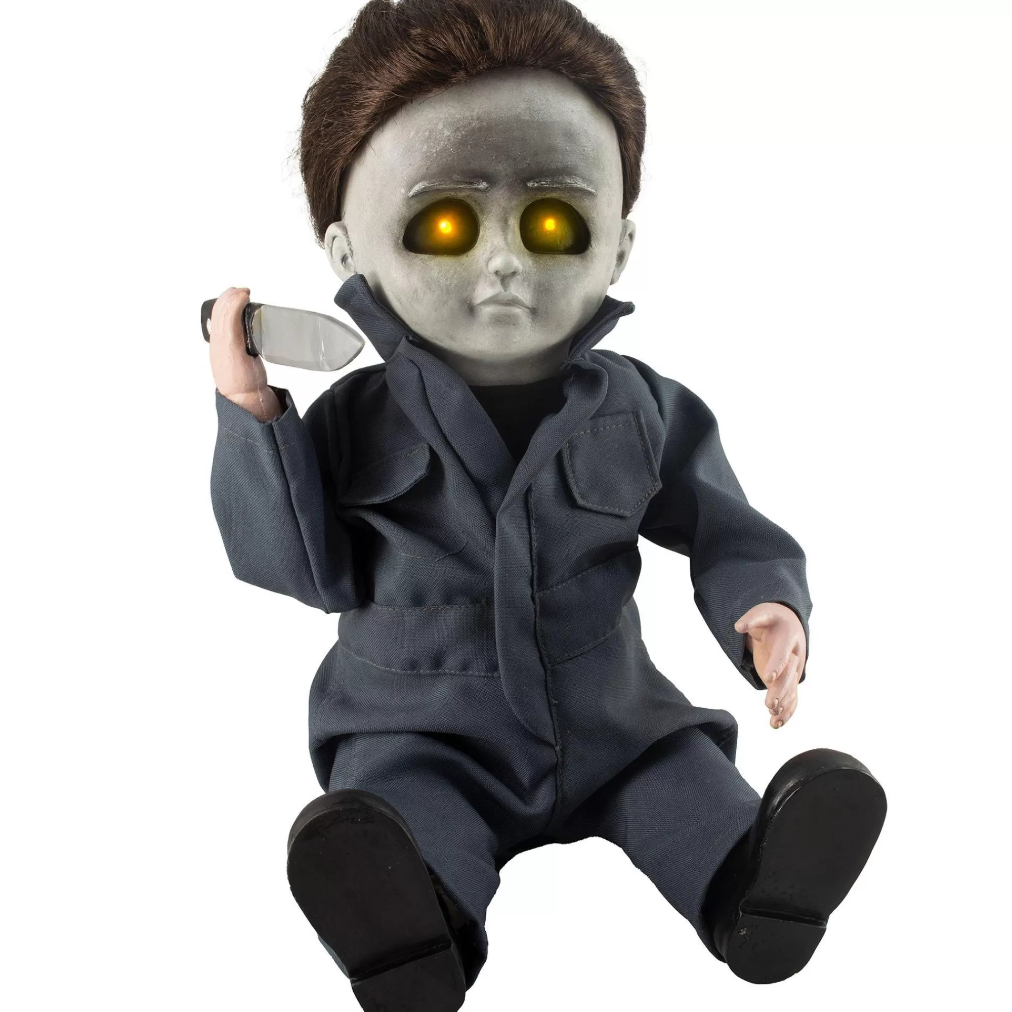 Party City Animatronics | Animatronic Michael Myers Doll Halloween Decoration, 9In X 11.8In - Halloween Ii