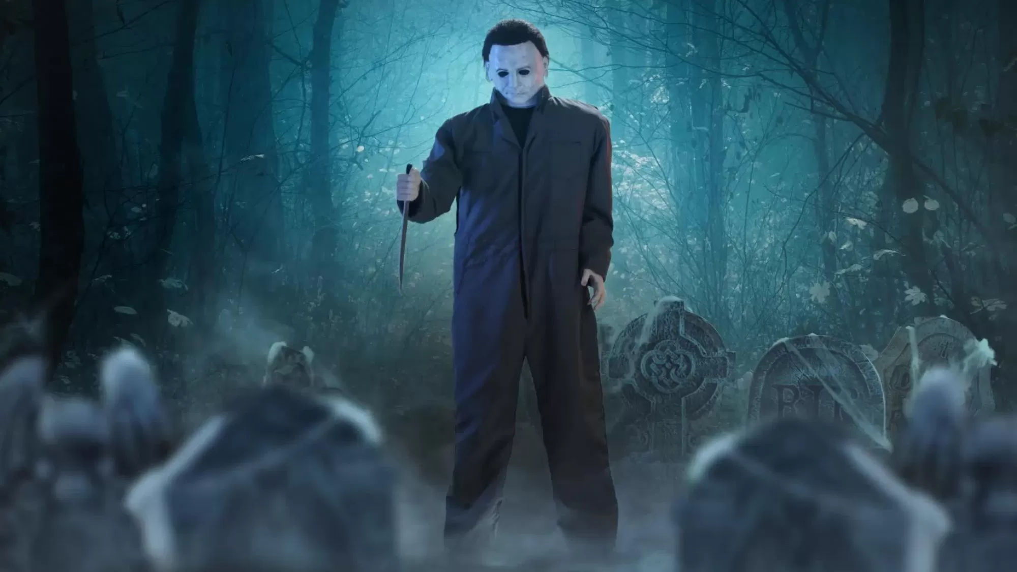 Party City Get Axed | Animatronic Michael Myers Halloween Decoration, 6.6Ft - Halloween Ii