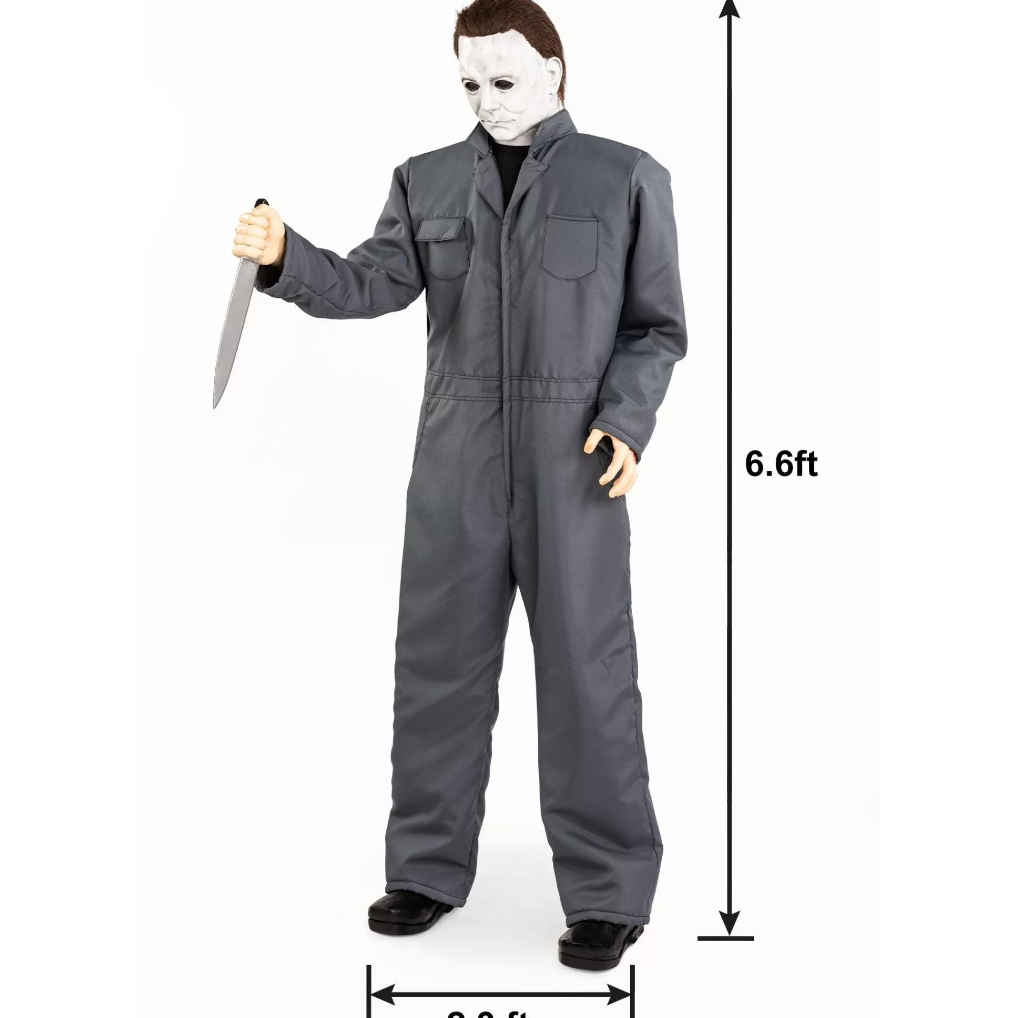 Party City Get Axed | Animatronic Michael Myers Halloween Decoration, 6.6Ft - Halloween Ii