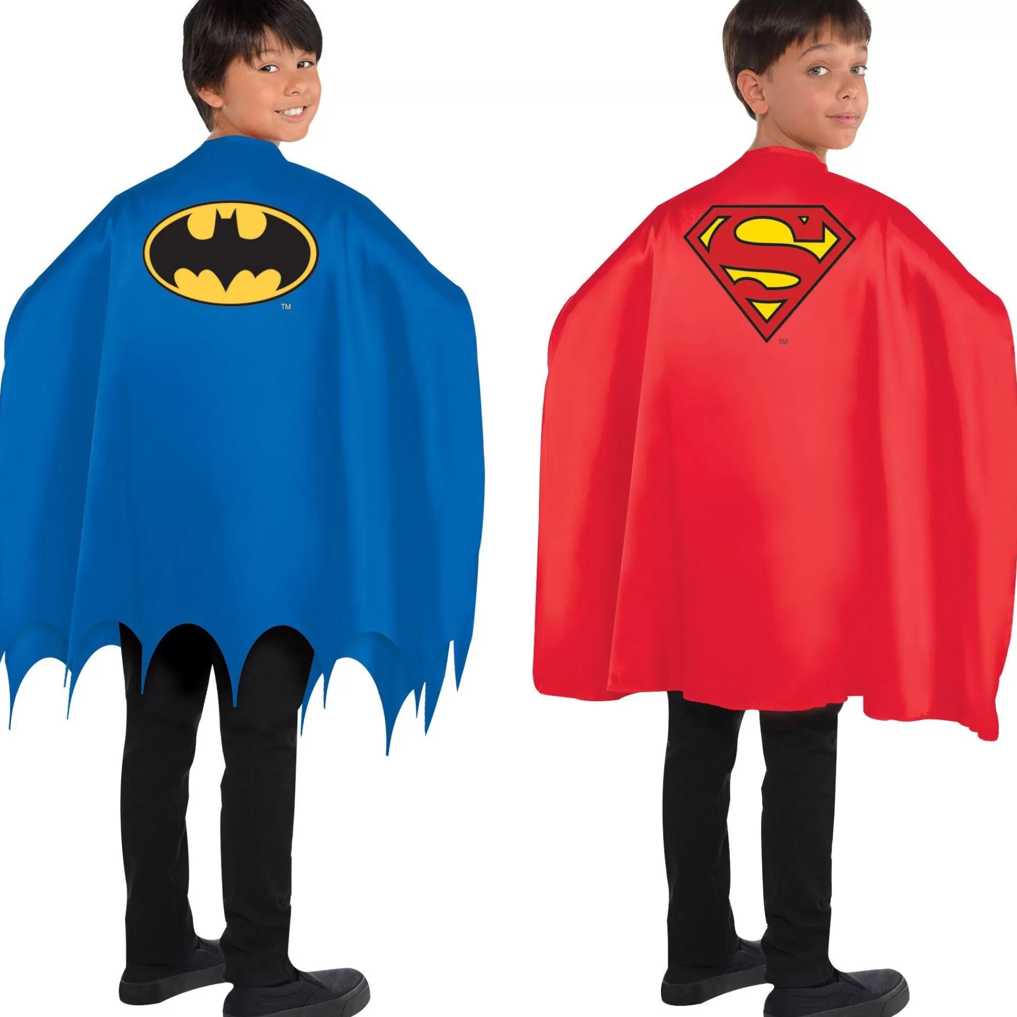 DC Comics Capes, Robes-Batman & Superman Capes 2Ct