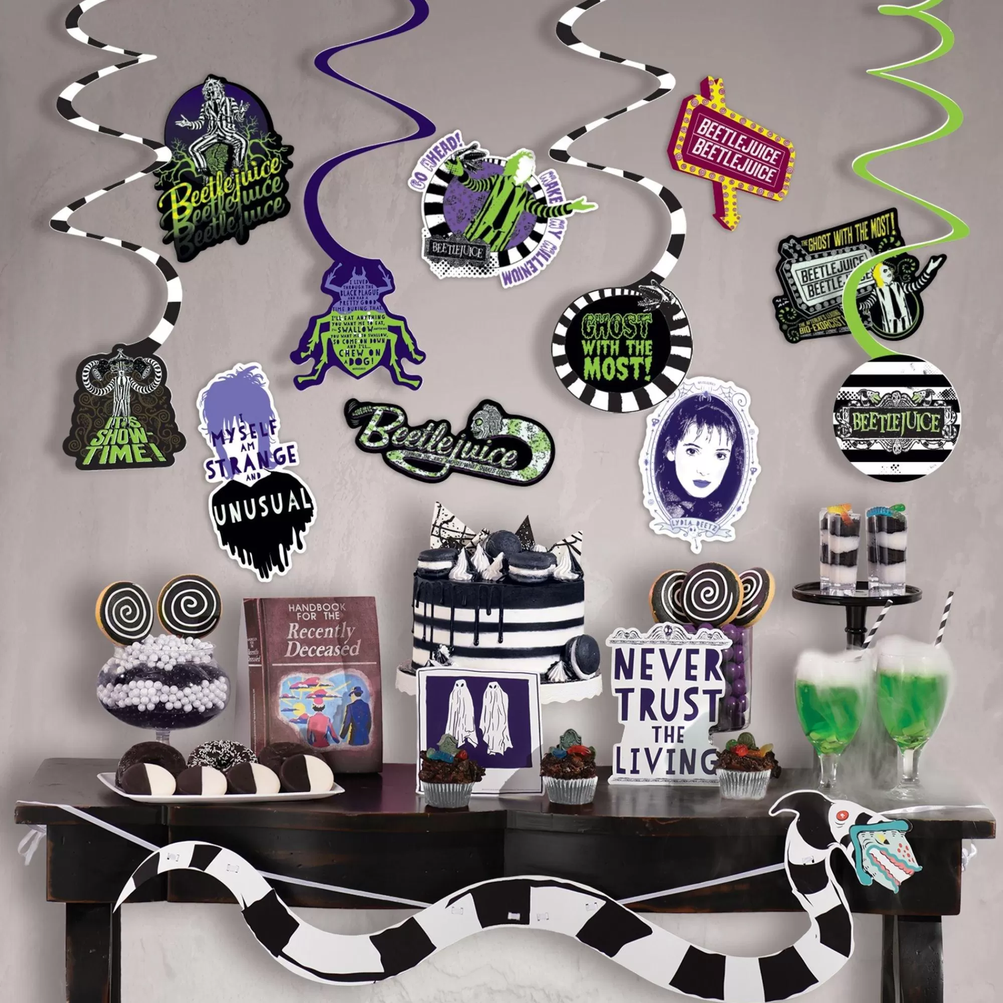 Party City Window & Wall Décor | Beetlejuice Room Decorating Kit