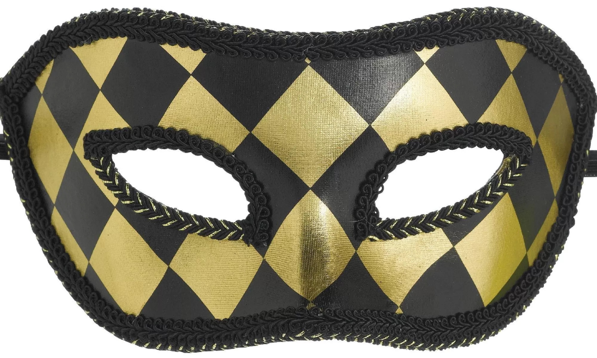 Party City Masquerade-Black & Gold Harlequin Masquerade Mask