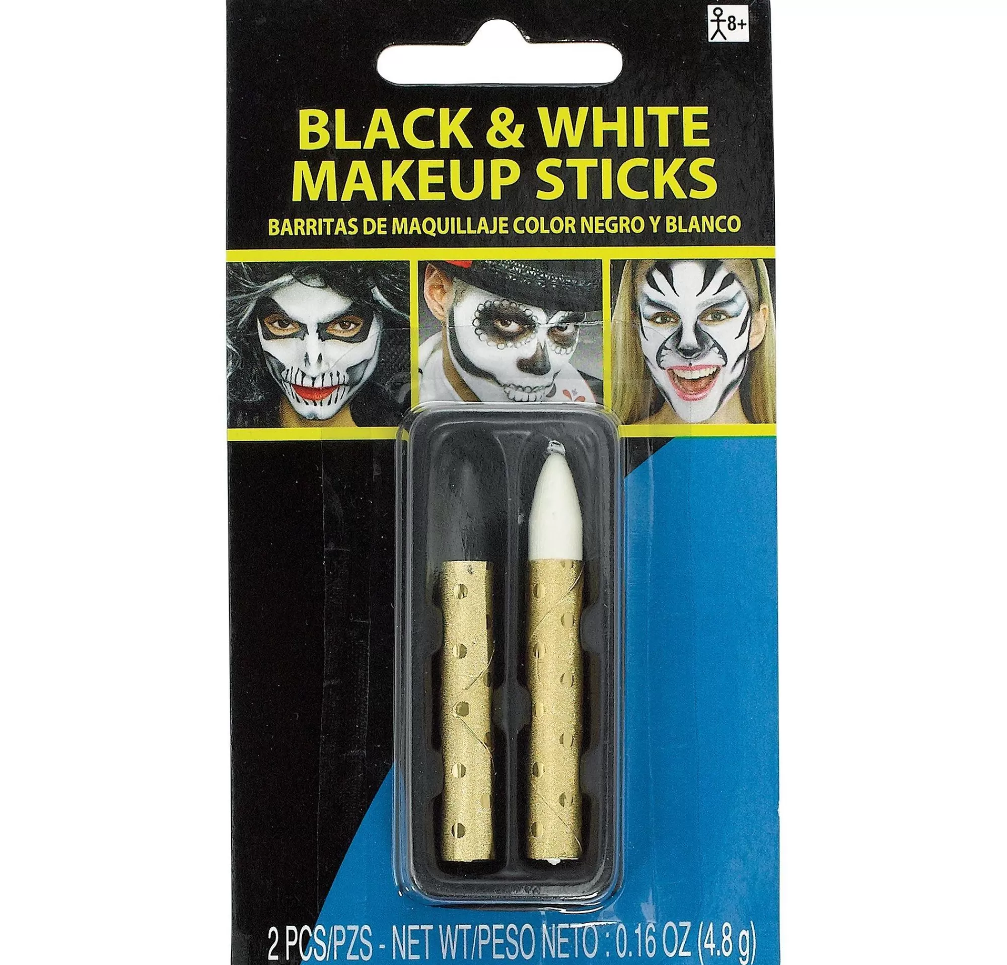 Party City Makeup-Black & White Makeup Sticks 2Ct