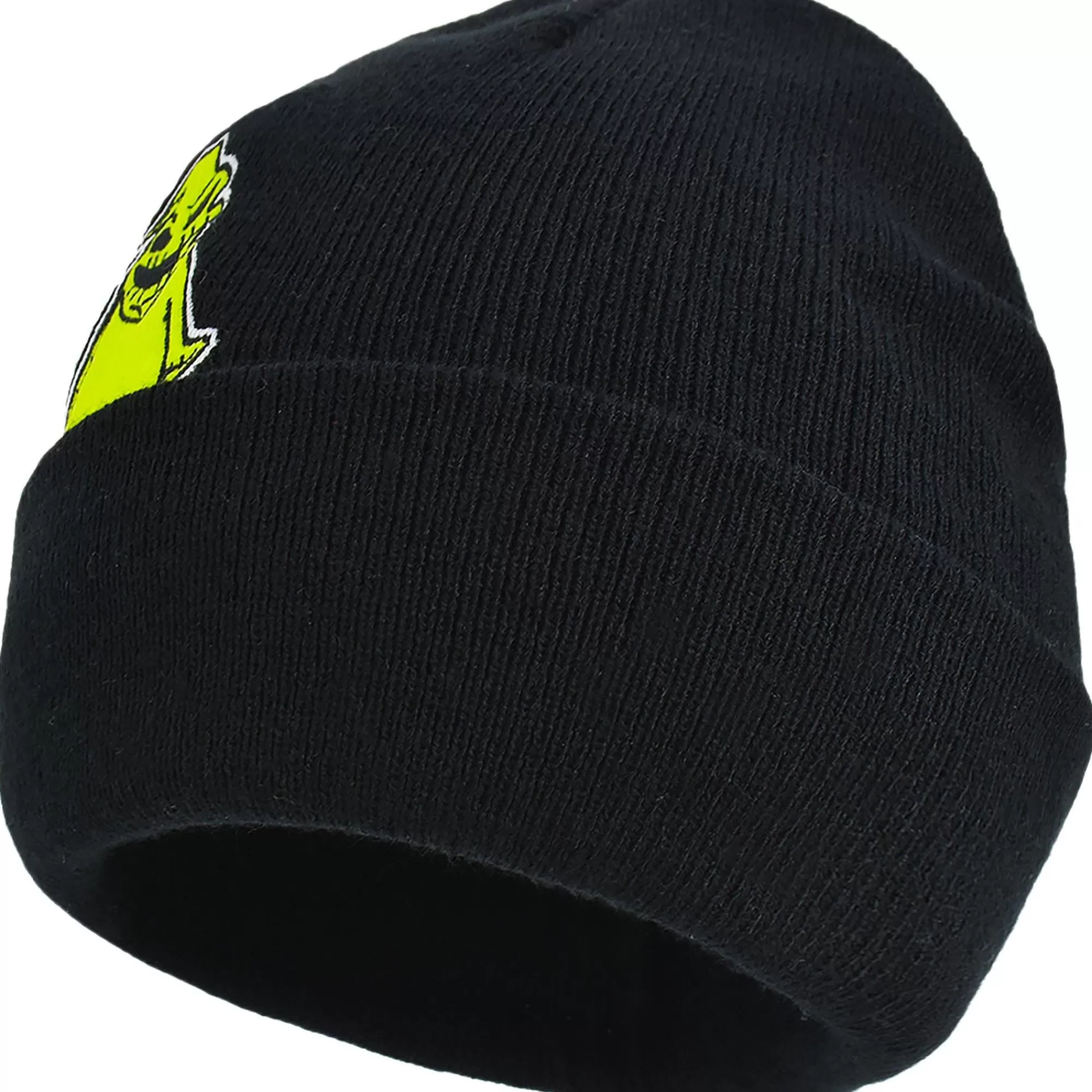 Party City Hats-Black Embroidered Oogie Boogie Acrylic Knit Beanie - The Nightmare Before Christmas