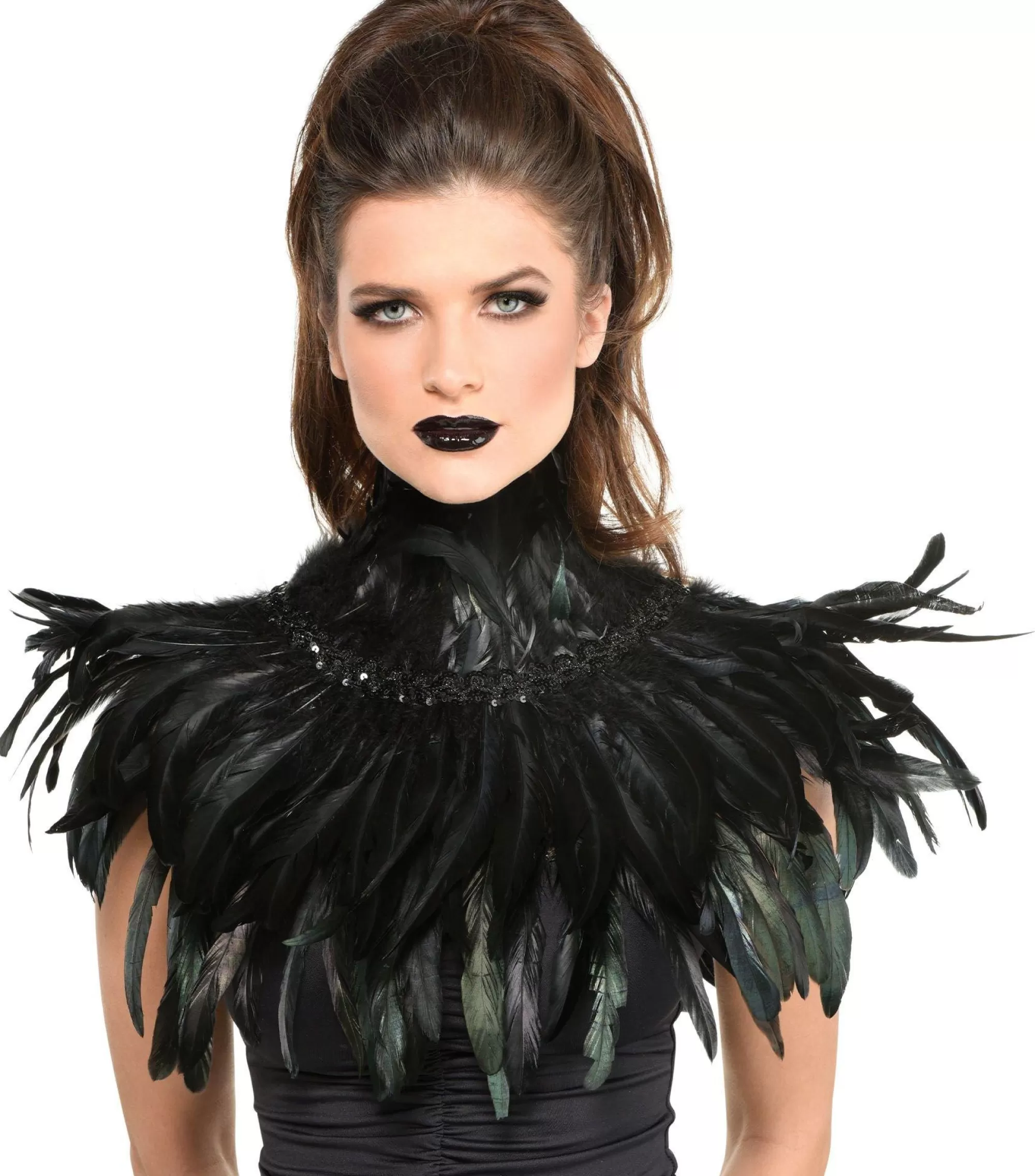 Party City Jewelry-Black Feather Collar