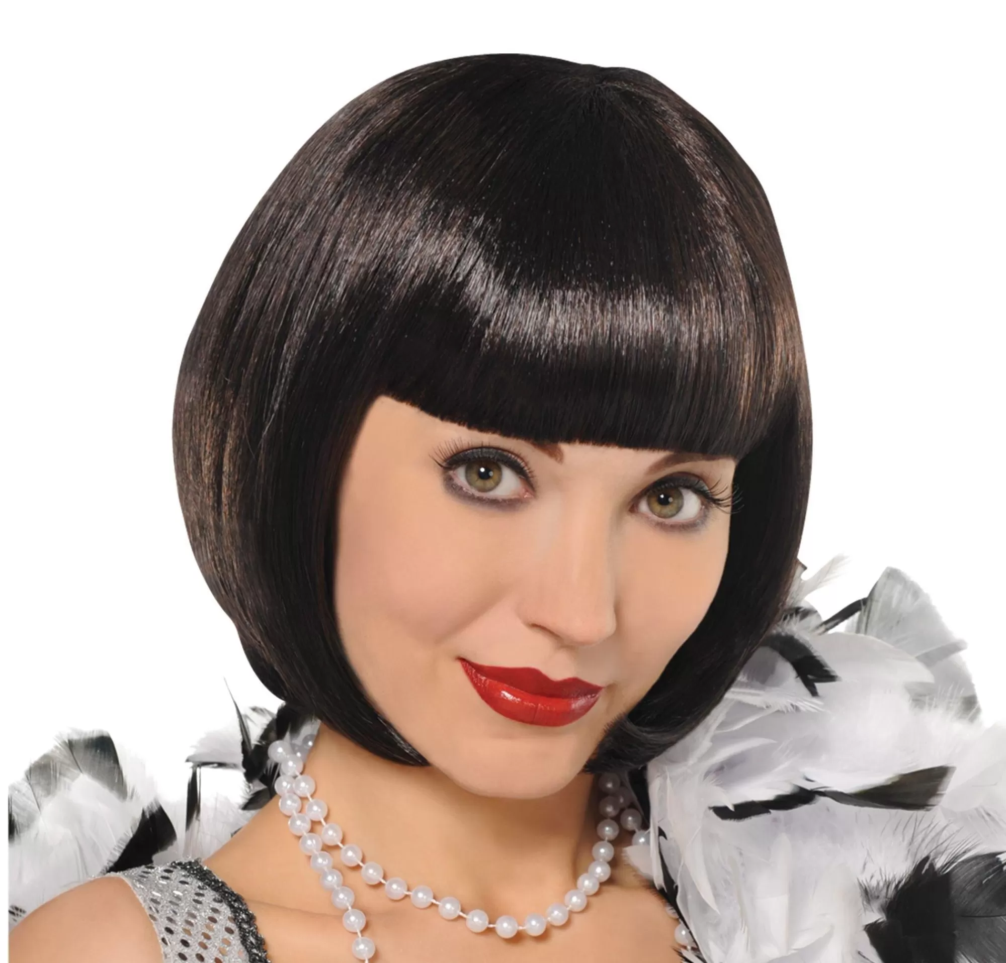 Party City Wigs-Black Flapper Wig