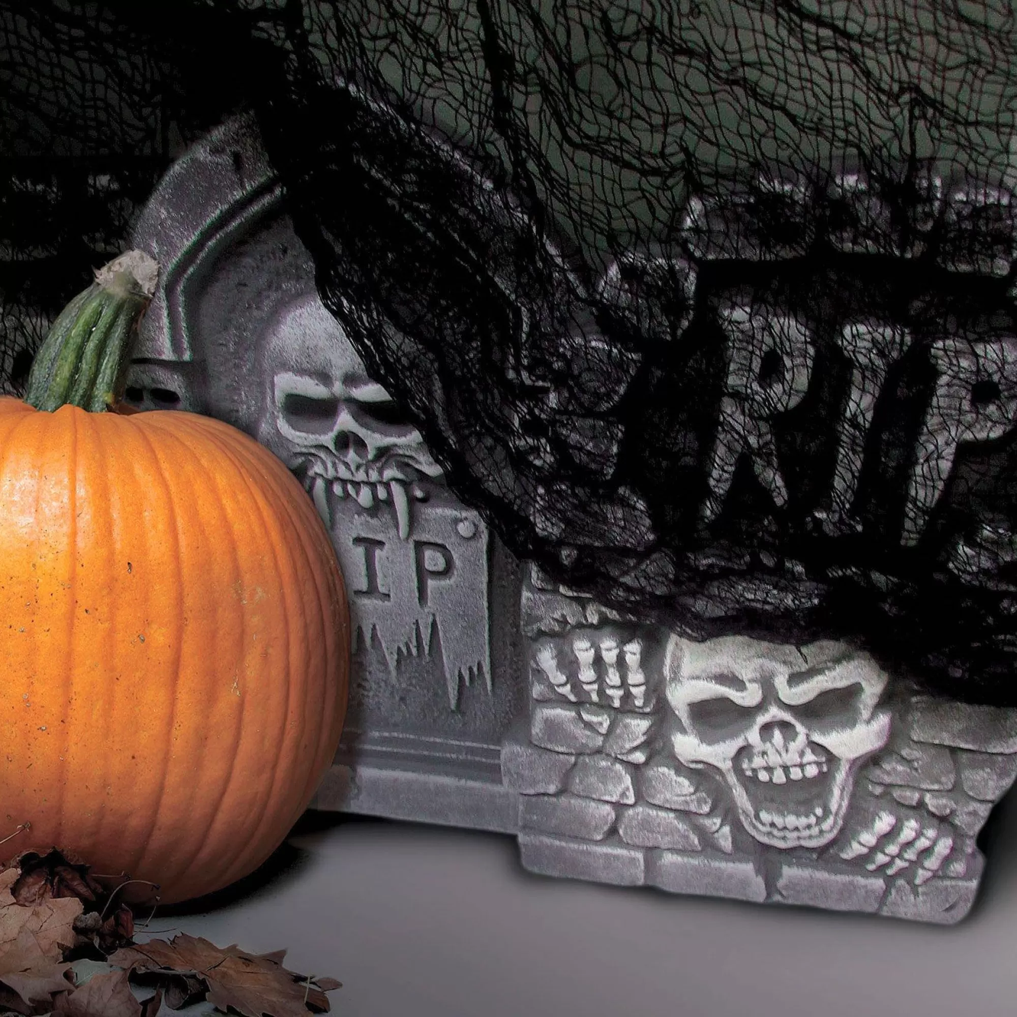 Party City Decorations | Black Halloween Creepy Cloth