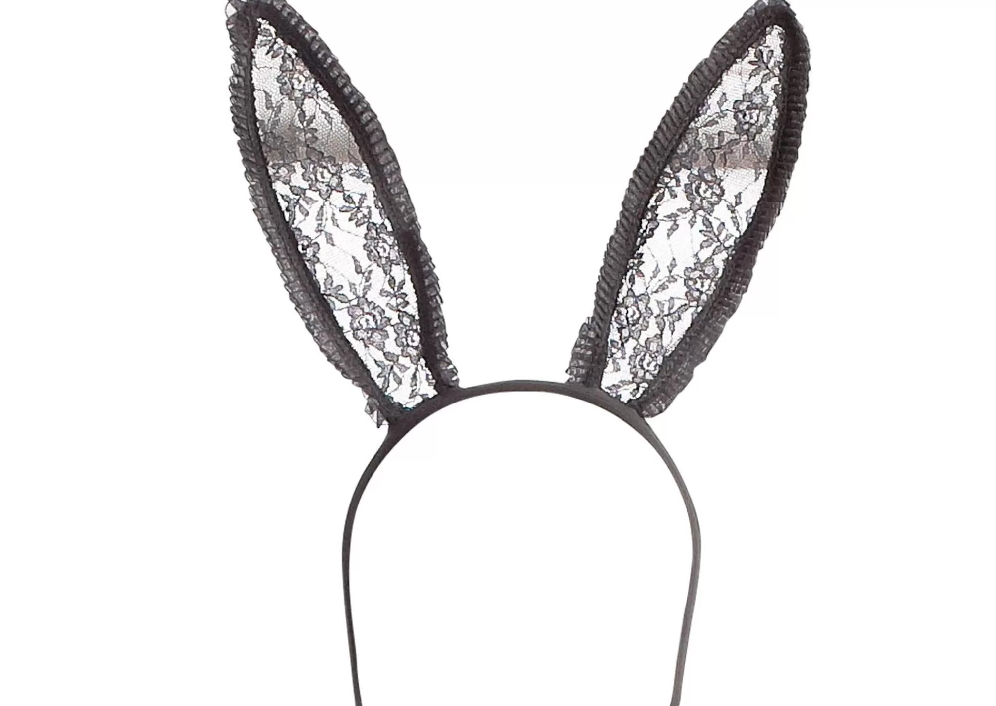 Party City Headbands, Tails-Black Lace Bunny Ears