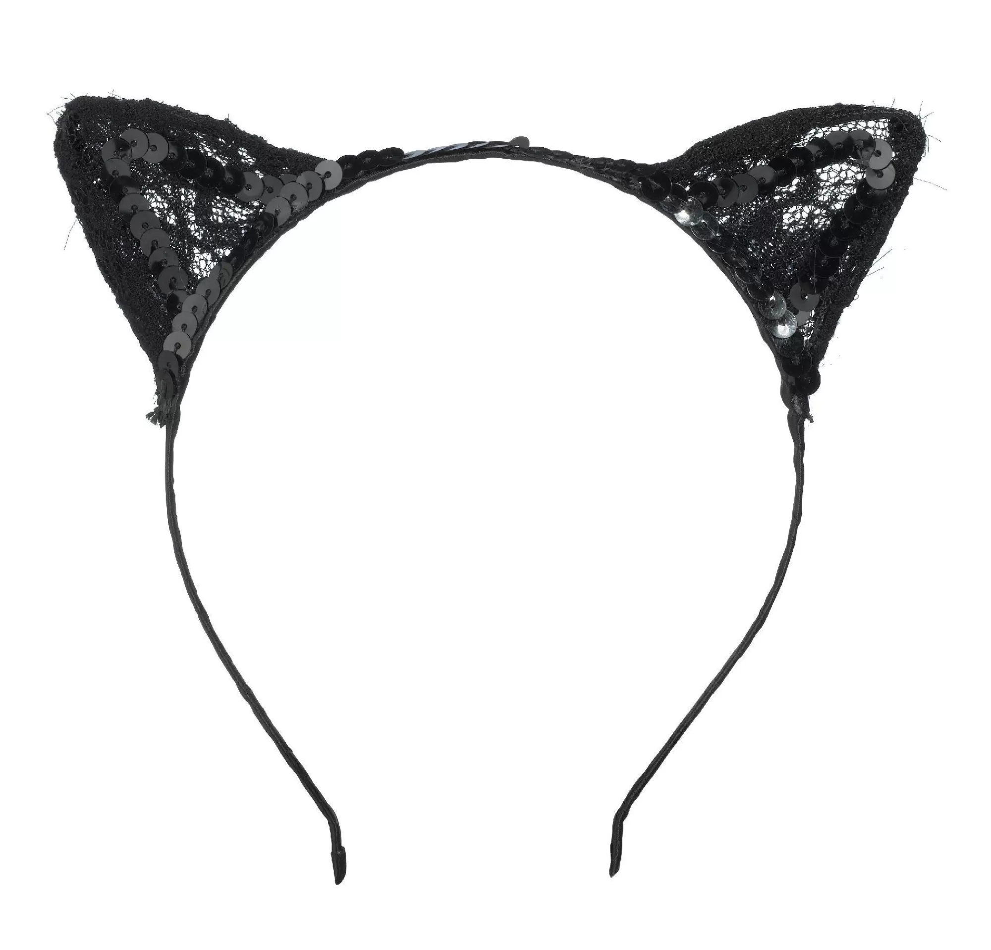 Party City Headbands, Tails-Black Lace Cat Ears Headband