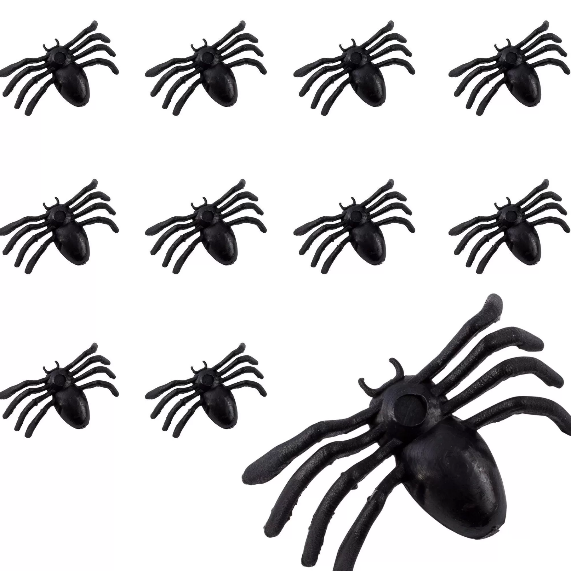 Party City Spiders & Webbing | Black Mini Spiders 50Ct