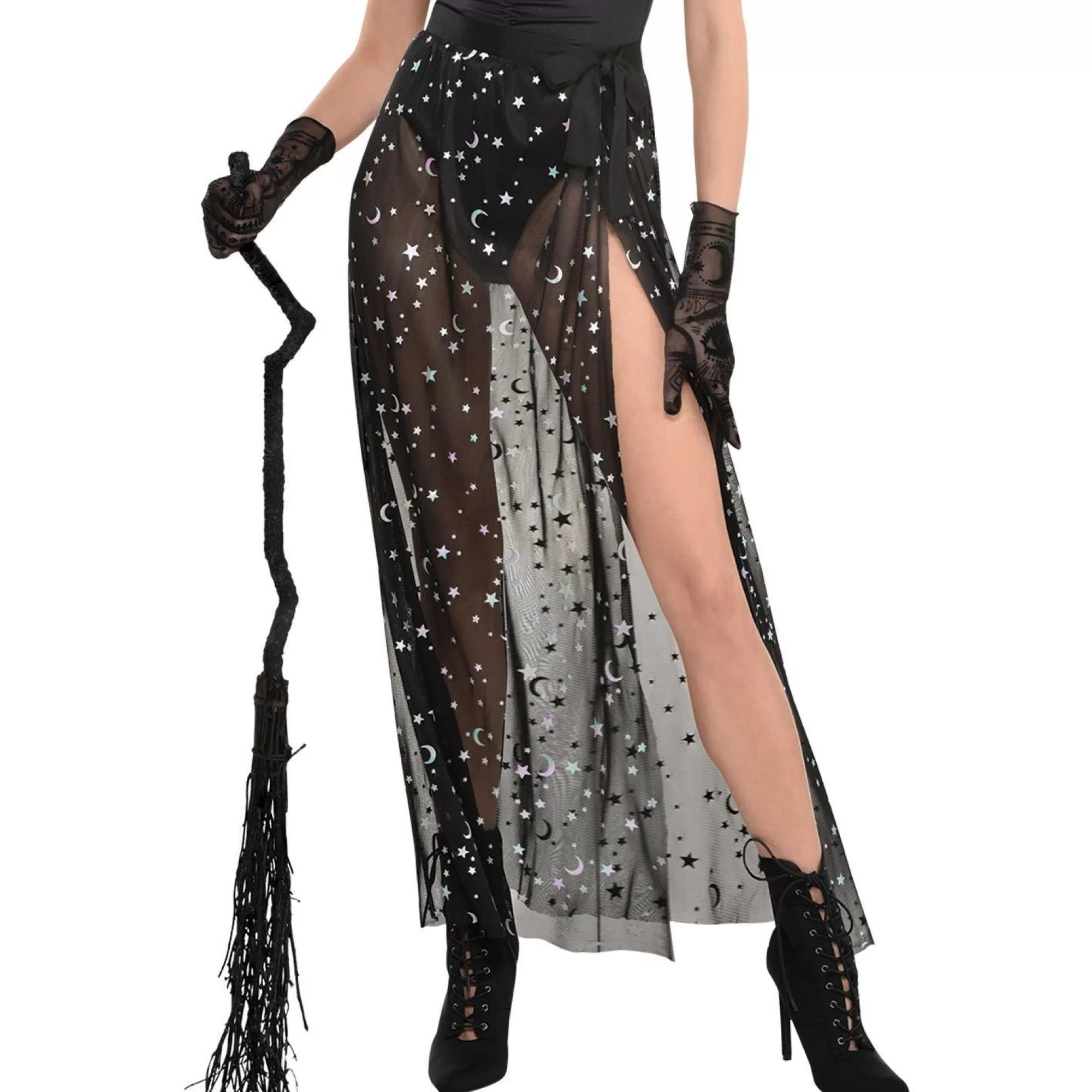 Party City Tutus, Skirts-Black Sheer Celestial Skirt For Adults