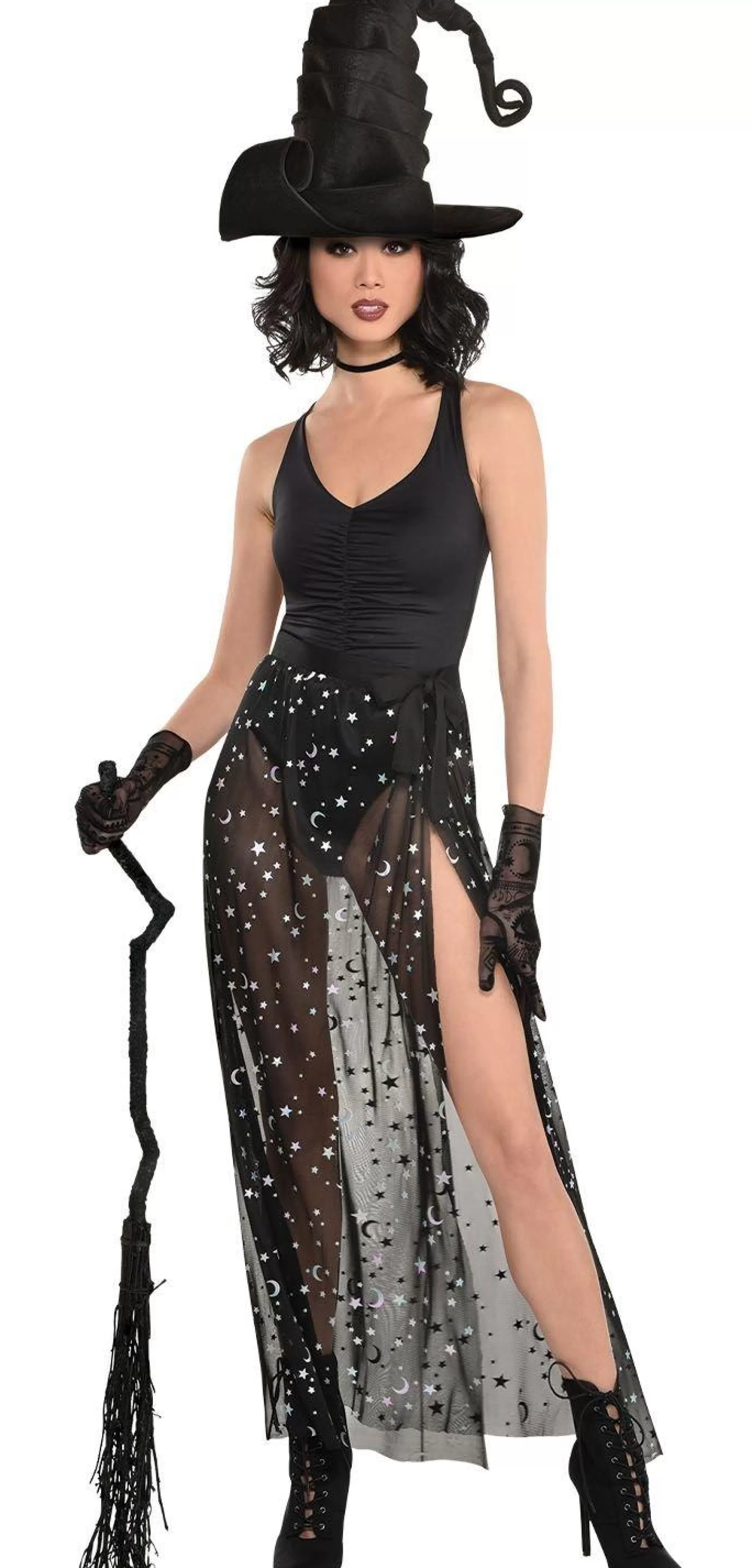 Party City Tutus, Skirts-Black Sheer Celestial Skirt For Adults