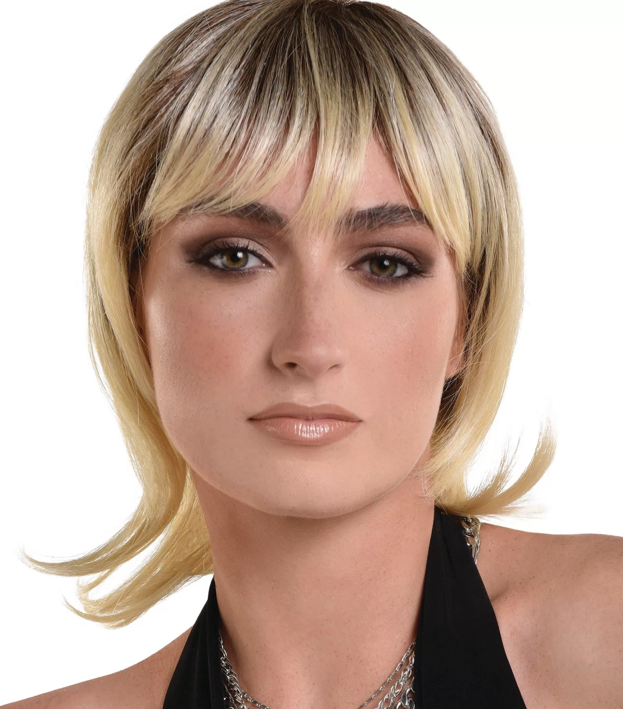 Party City Wigs-Blond Shag Mullet Wig - 70S