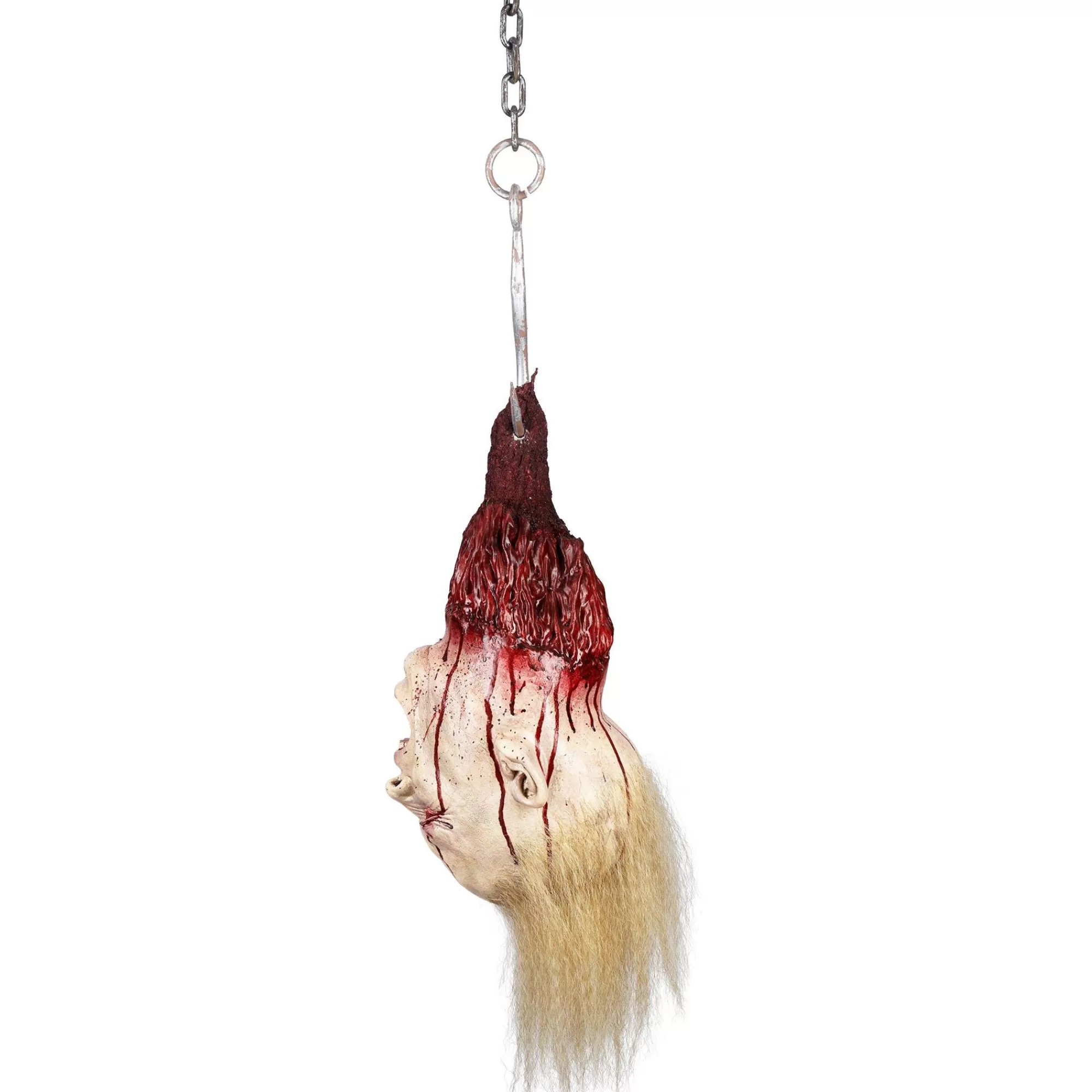 Party City Get Axed | Blonde Severed Head Latex & Vinyl Hanging Decoration, 7.75In X 23.25In
