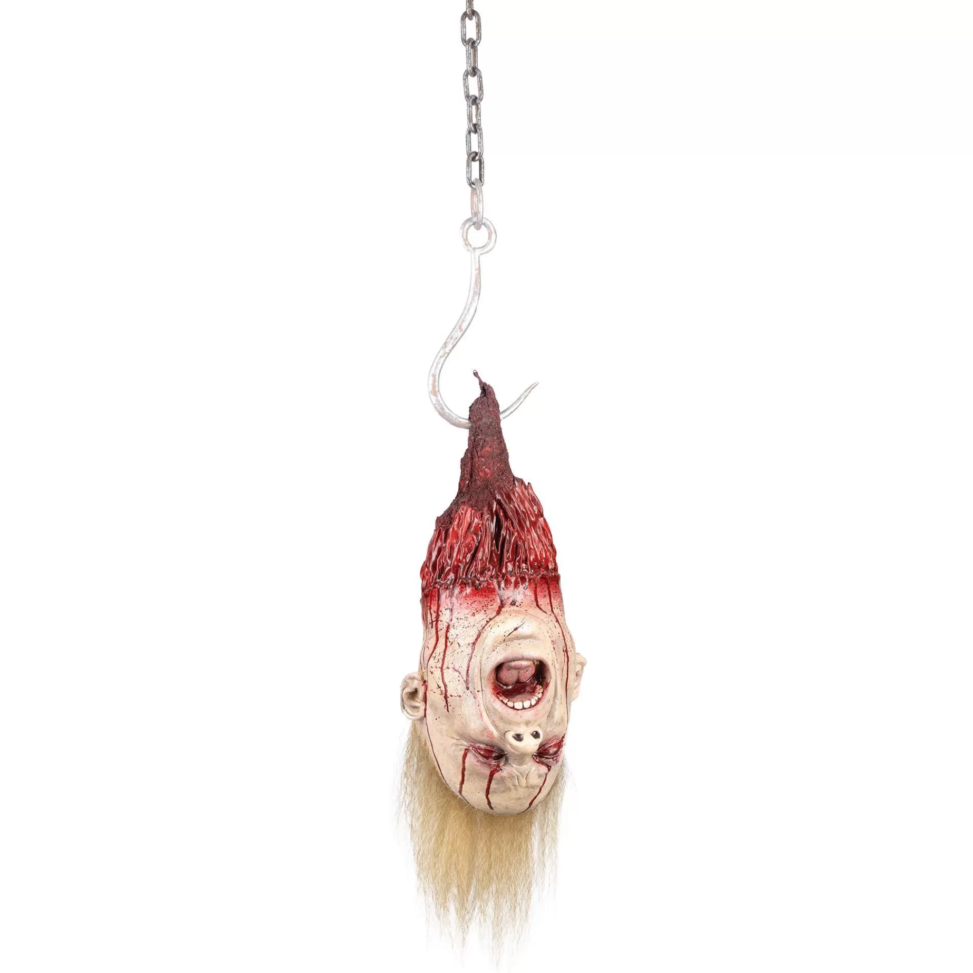 Party City Get Axed | Blonde Severed Head Latex & Vinyl Hanging Decoration, 7.75In X 23.25In