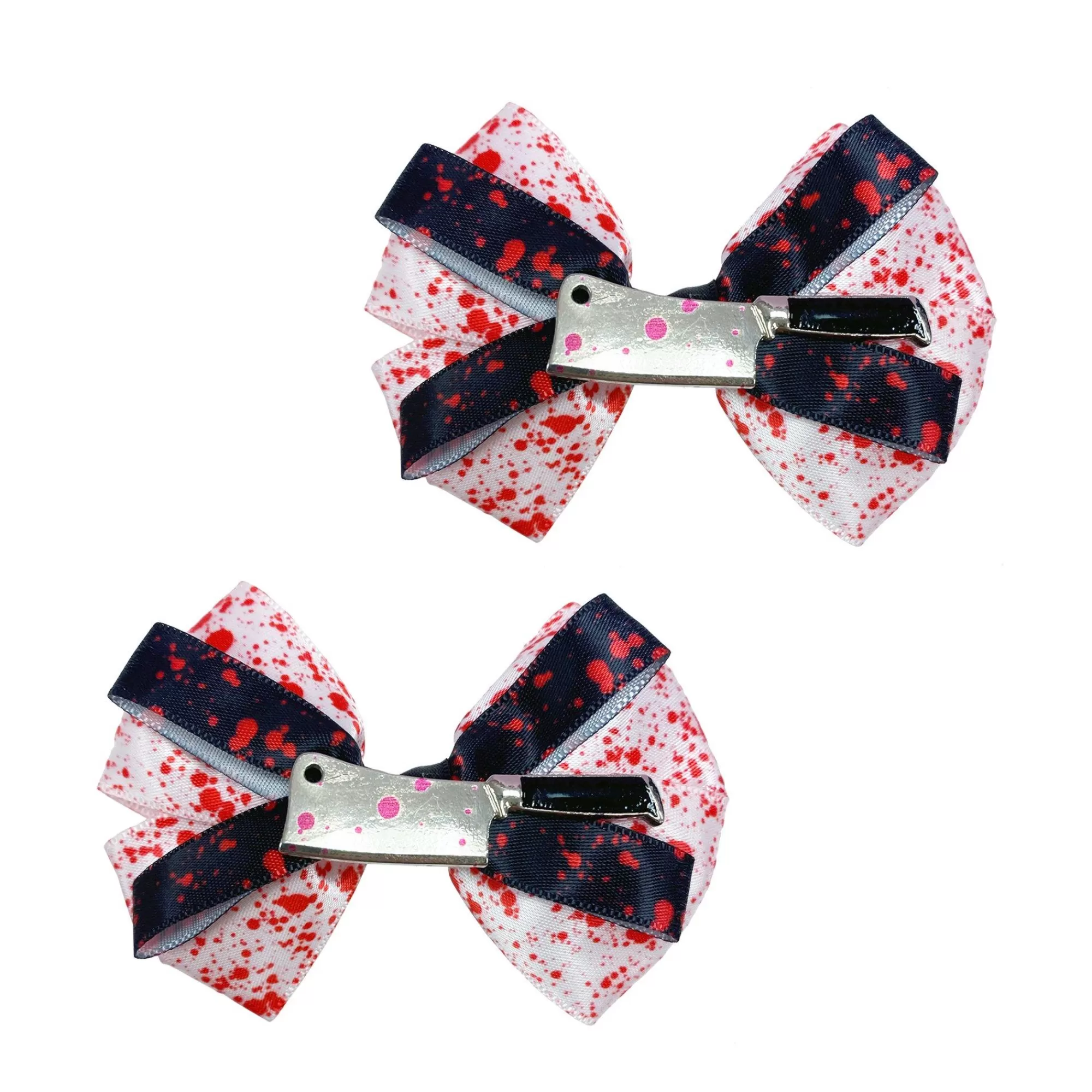 Party City Headbands, Tails-Bloody Cleaver Hair Bows, 2Ct