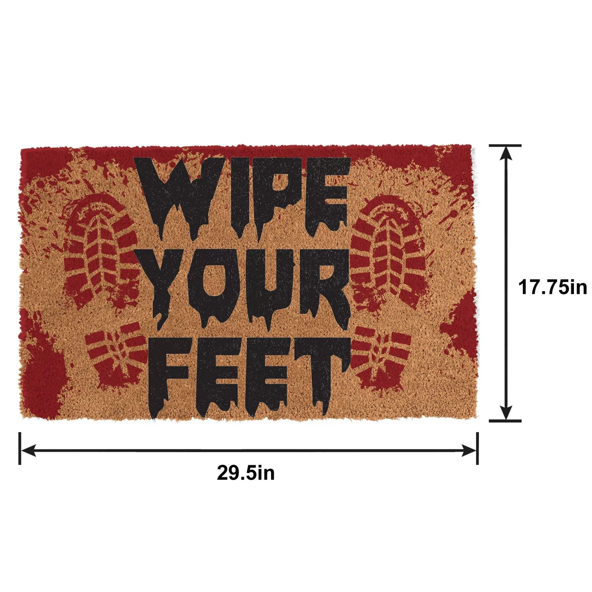 Party City Home Décor | Bloody Halloween Coir Doormat, 29.5In X 17.75In