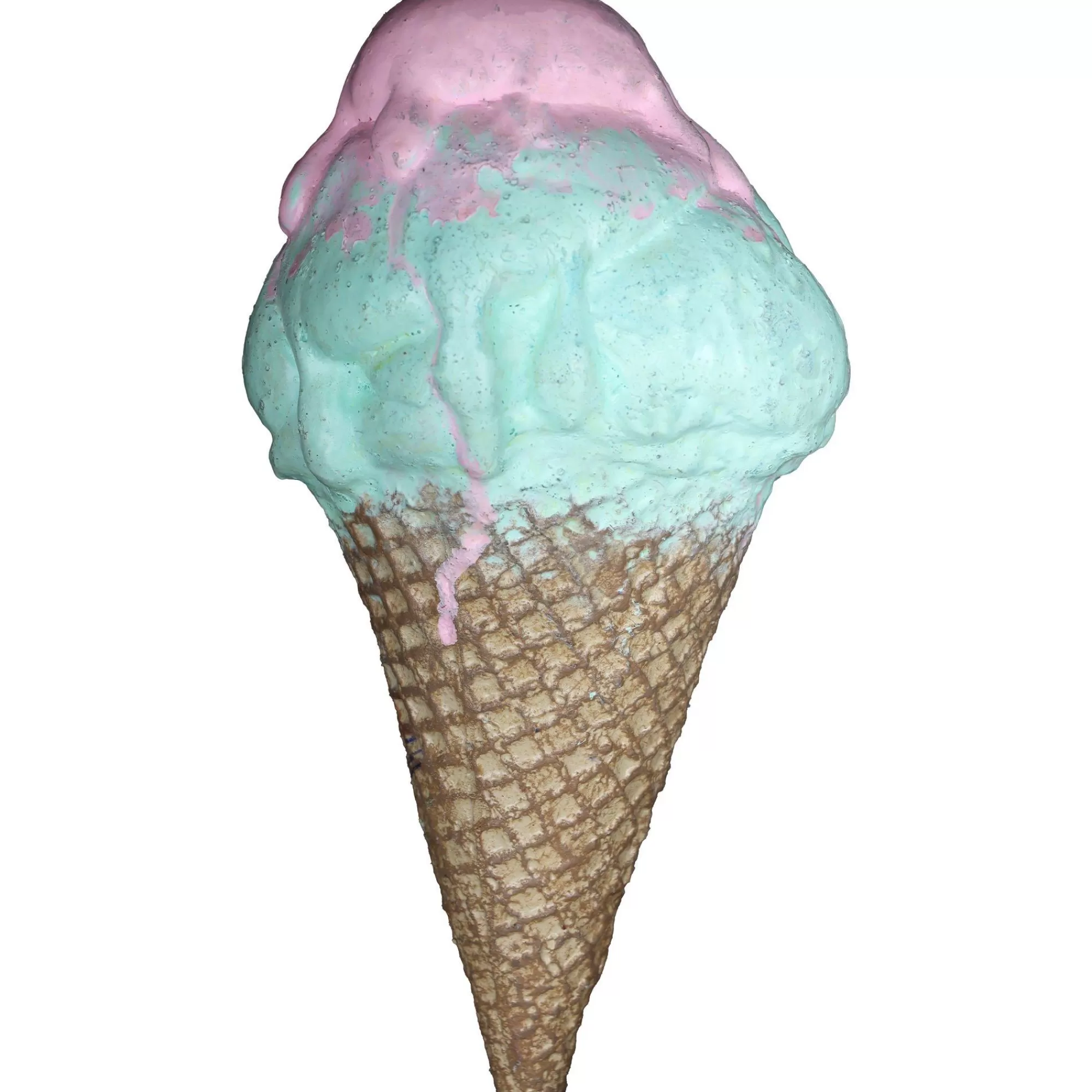 Party City Creepy Carnival | Bloody Peppermint Ice Cream Cone Latex Prop, 3.5In X 7In