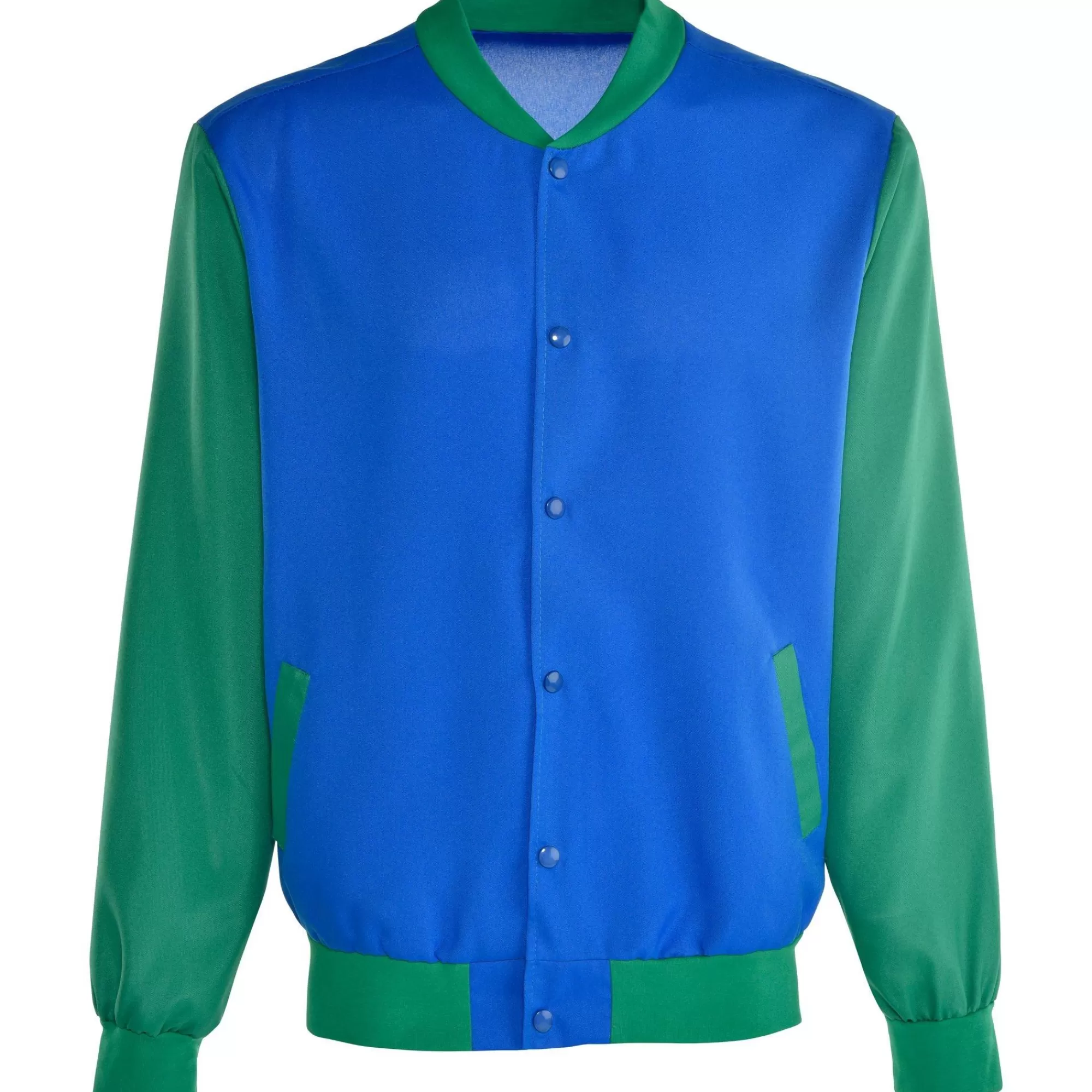 Party City Decades-Blue & Green Varsity Jacket For Adults